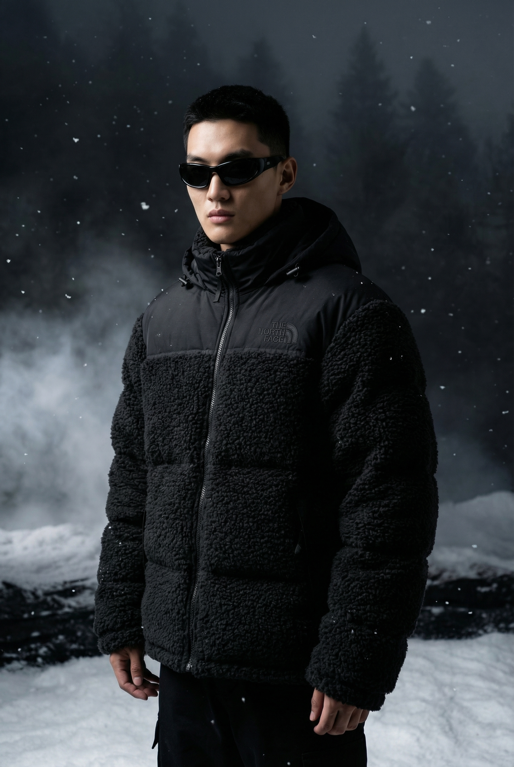 The North Face Sherpa Nuptse Jacket - Black