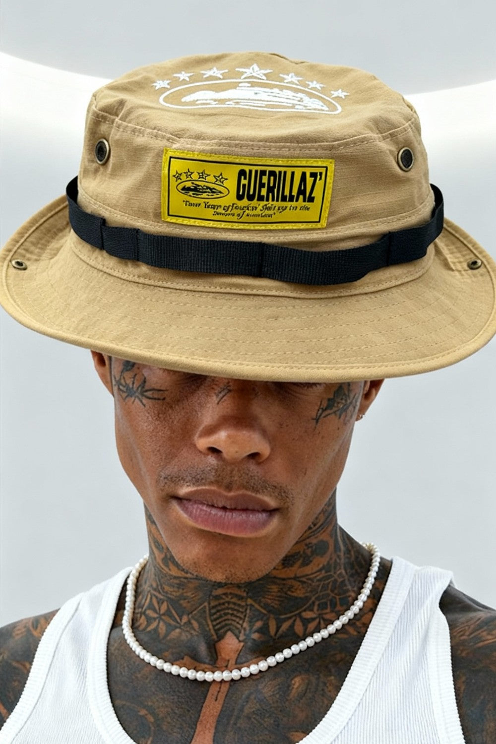 Corteiz OG Guerillaz Bucket Hat - Sandy