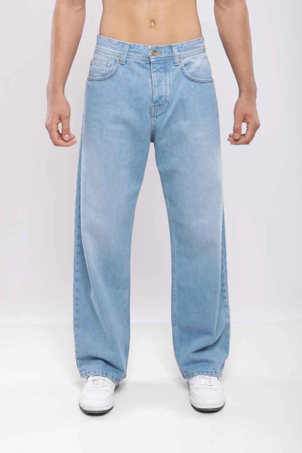Billiorich Pantalon large en denim - MAGIC CITY
