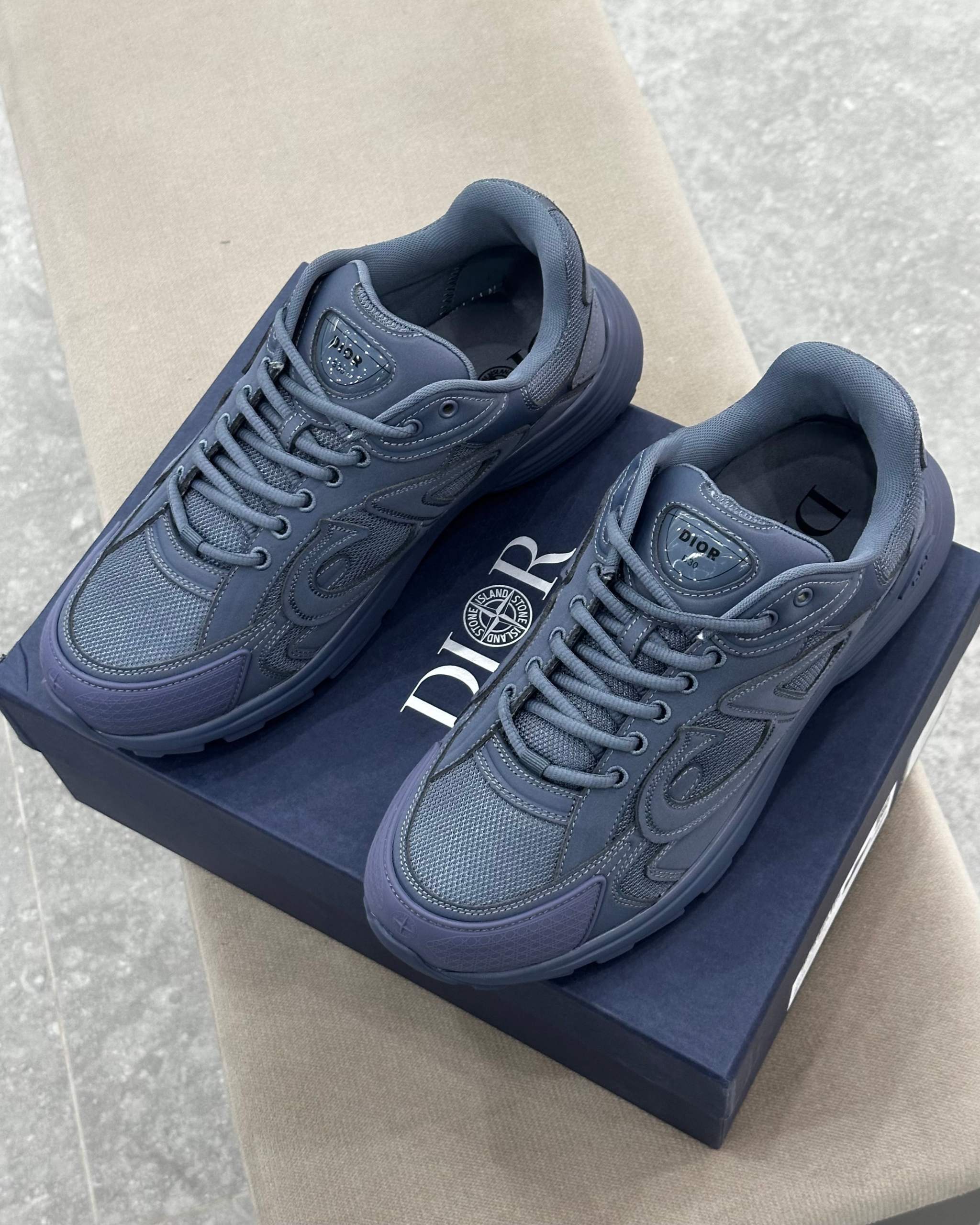 Dior x Stone island B30 Bleu Technical Mesh