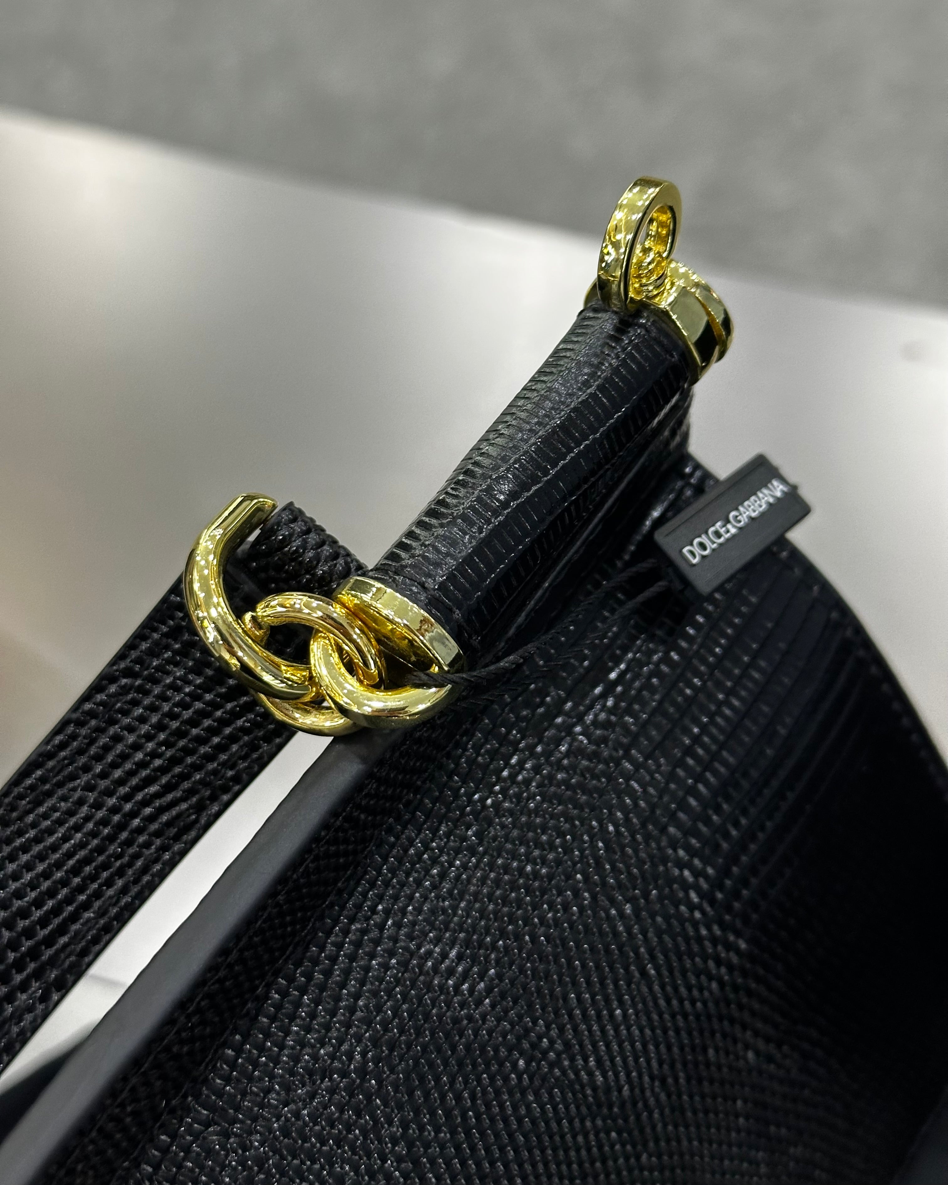 Dolce & Gabbana Medium Sicily Embossed Leather Satchel