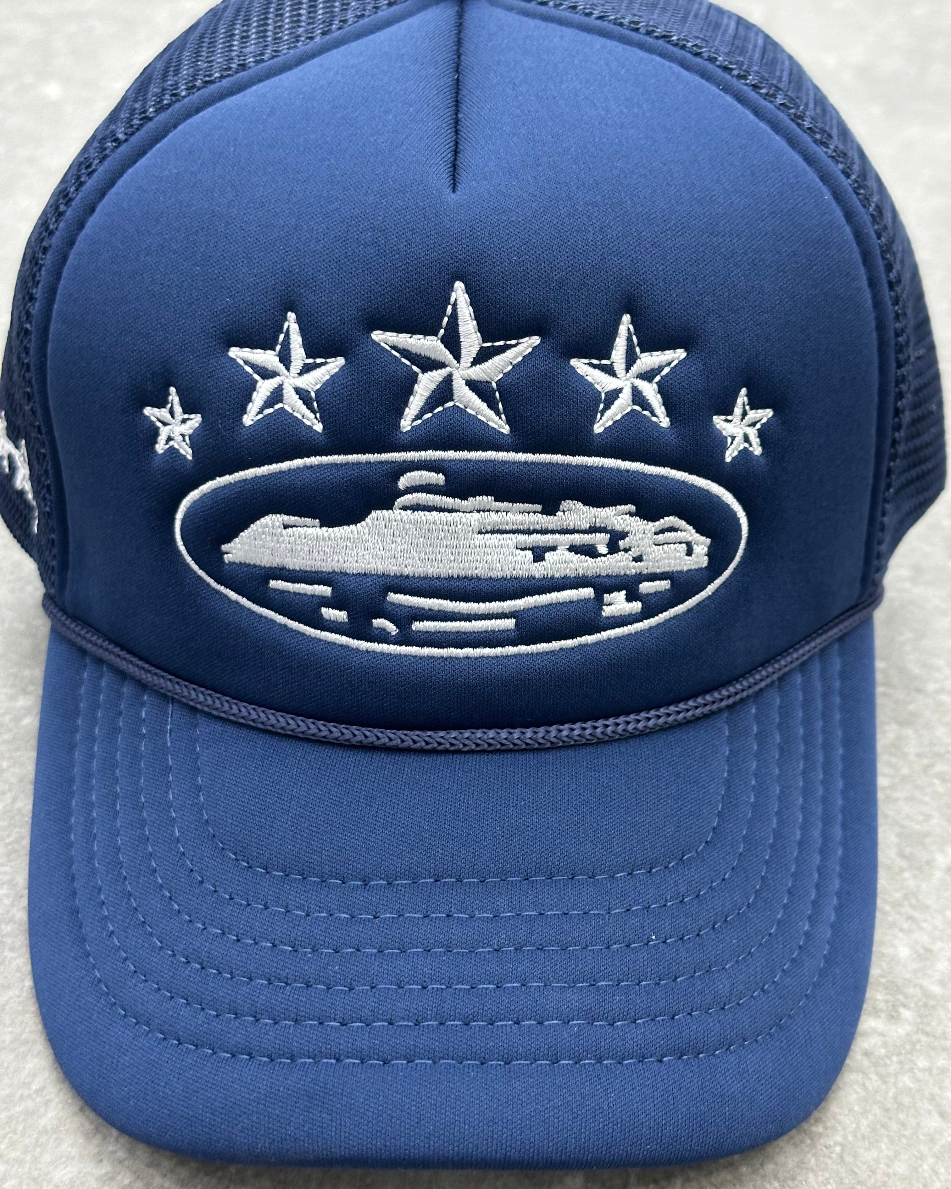 CORTEIZ 5 STARZ Alcatraz Trucker Hat – Bleu
