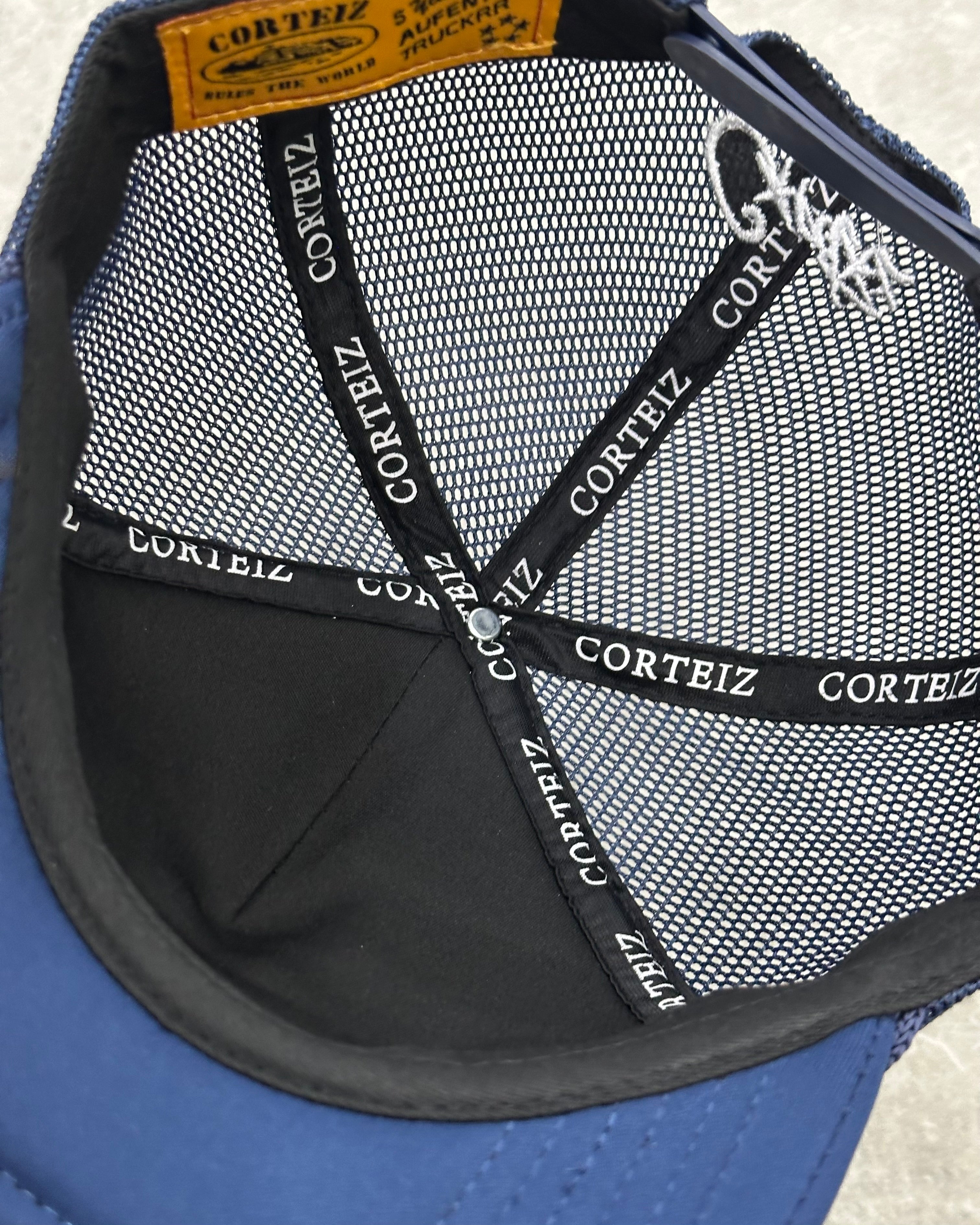 CORTEIZ 5 STARZ Alcatraz Trucker Hat – Bleu