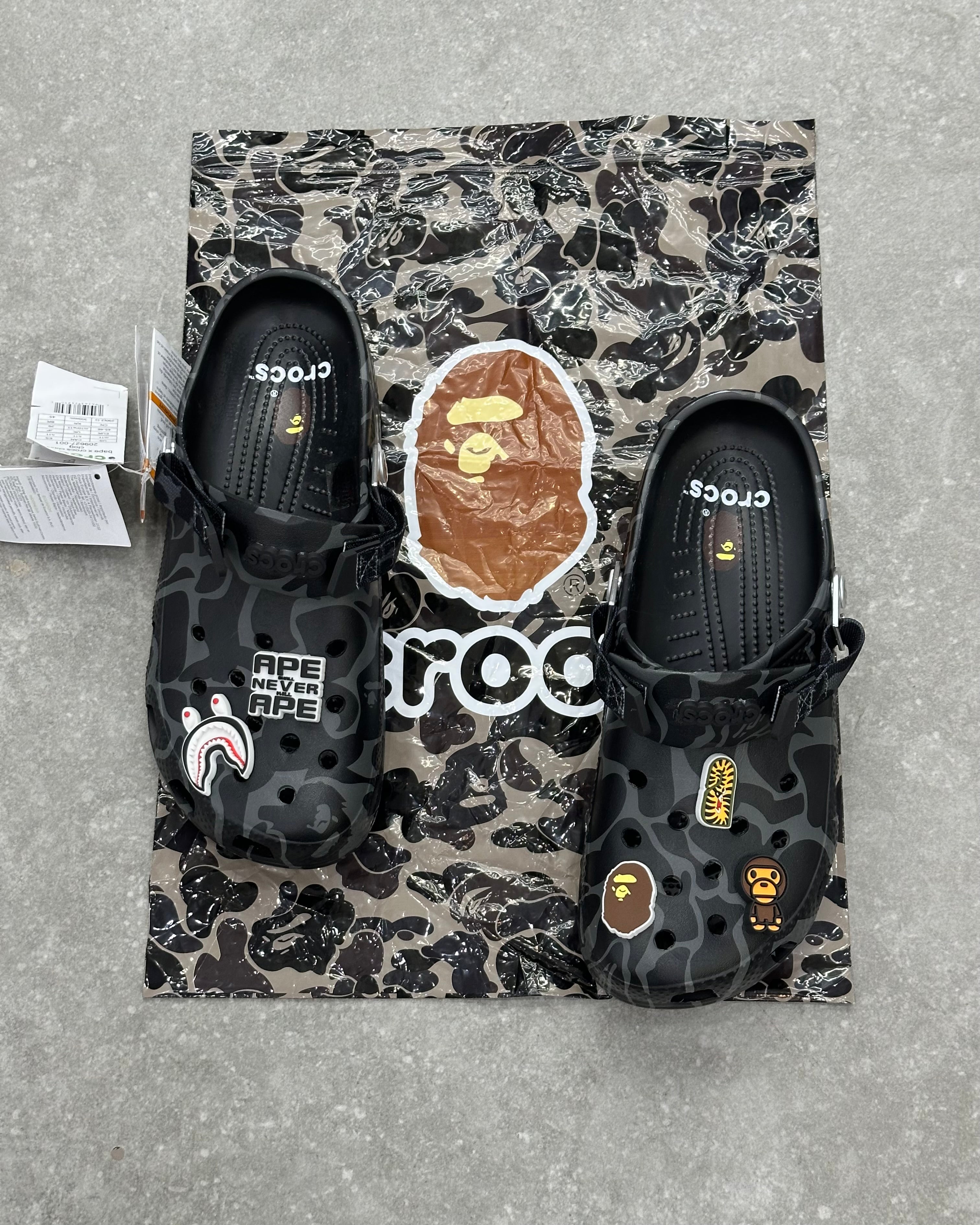 Crocs X A Bathing Ape ABC
Camo Black (Friends & Family)