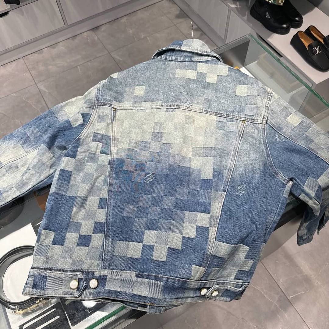 Louis V Damier Denim Skate Jacket