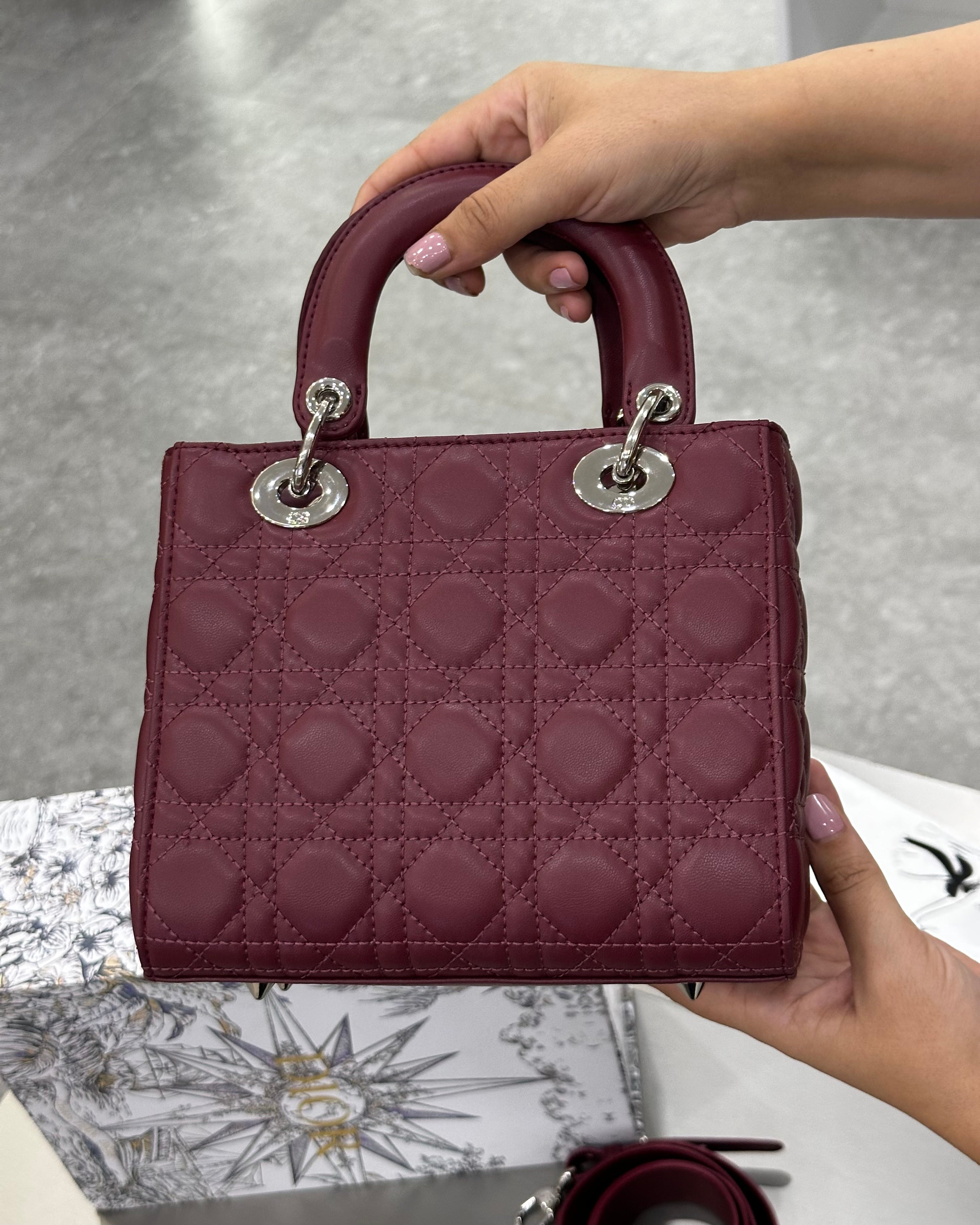 Dior Burgundy Cannage Leather Medium
Lady Dior