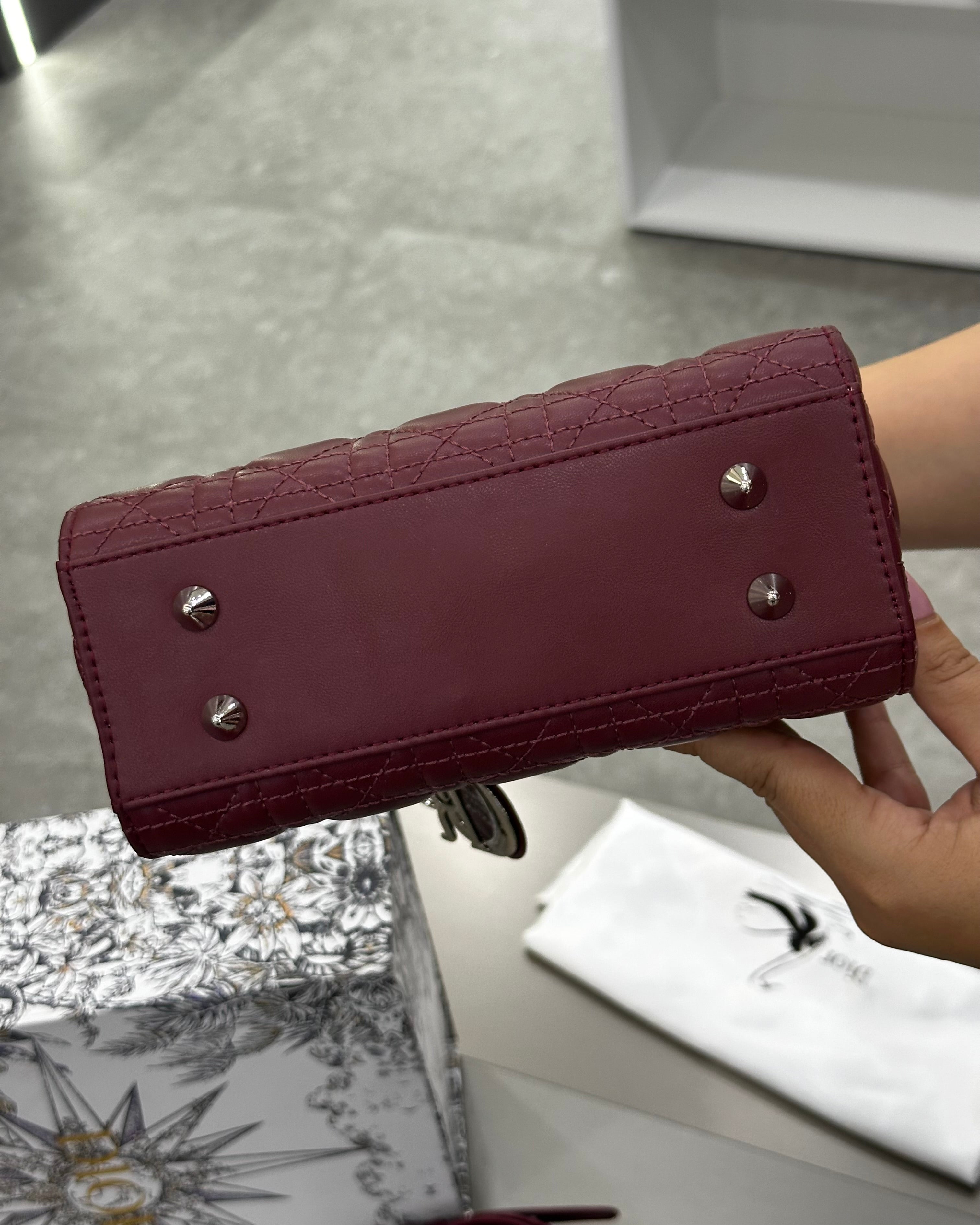 Dior Burgundy Cannage Leather Medium
Lady Dior