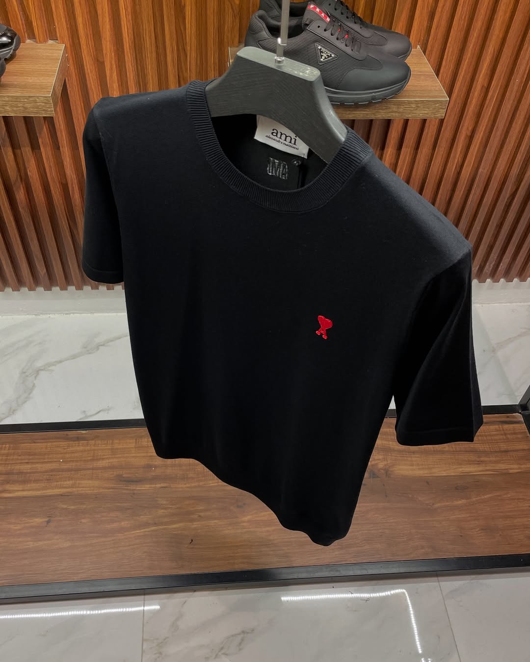 Ami De Coeur Organic Cotton Black Tee