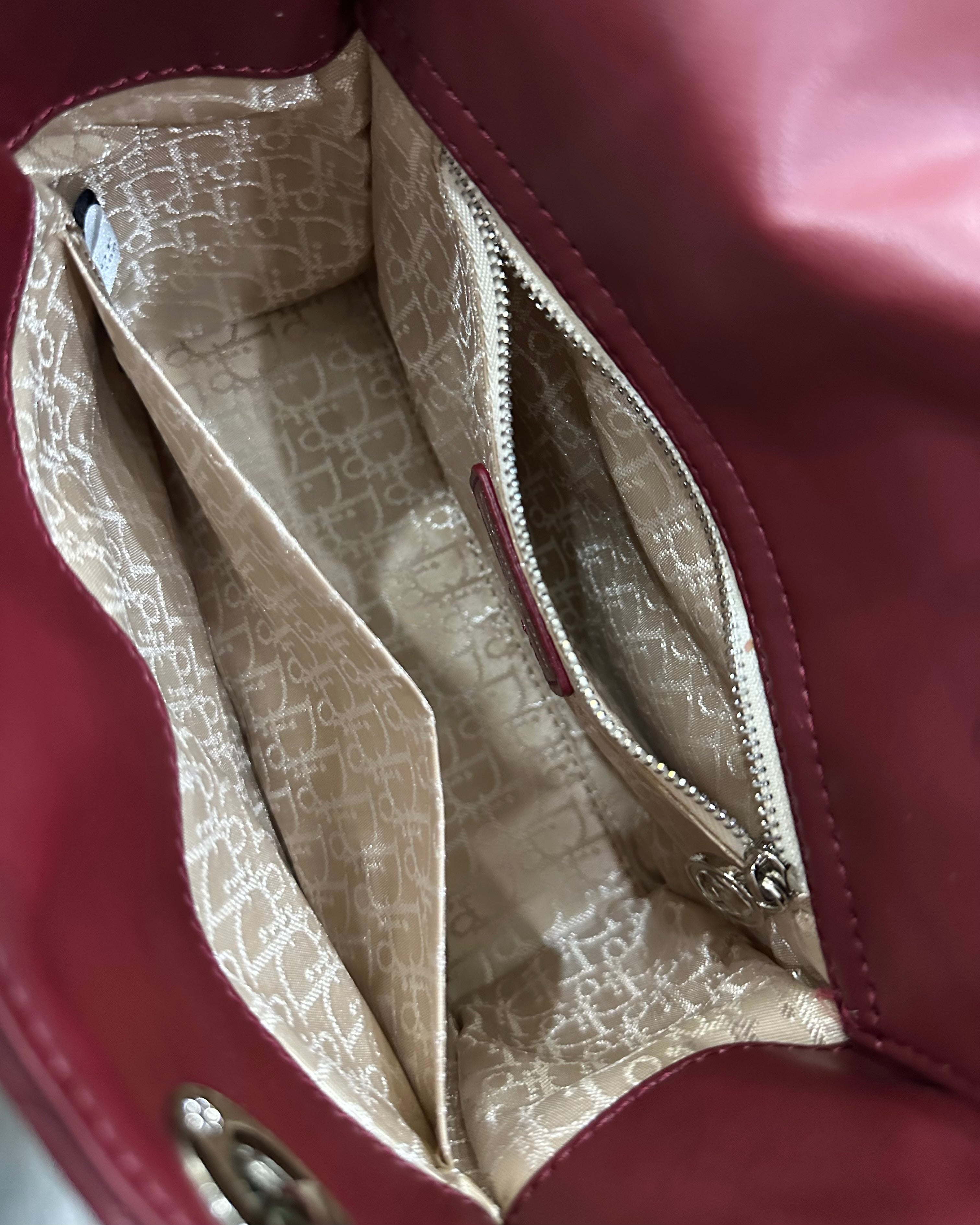Dior Burgundy Cannage Leather Medium
Lady Dior