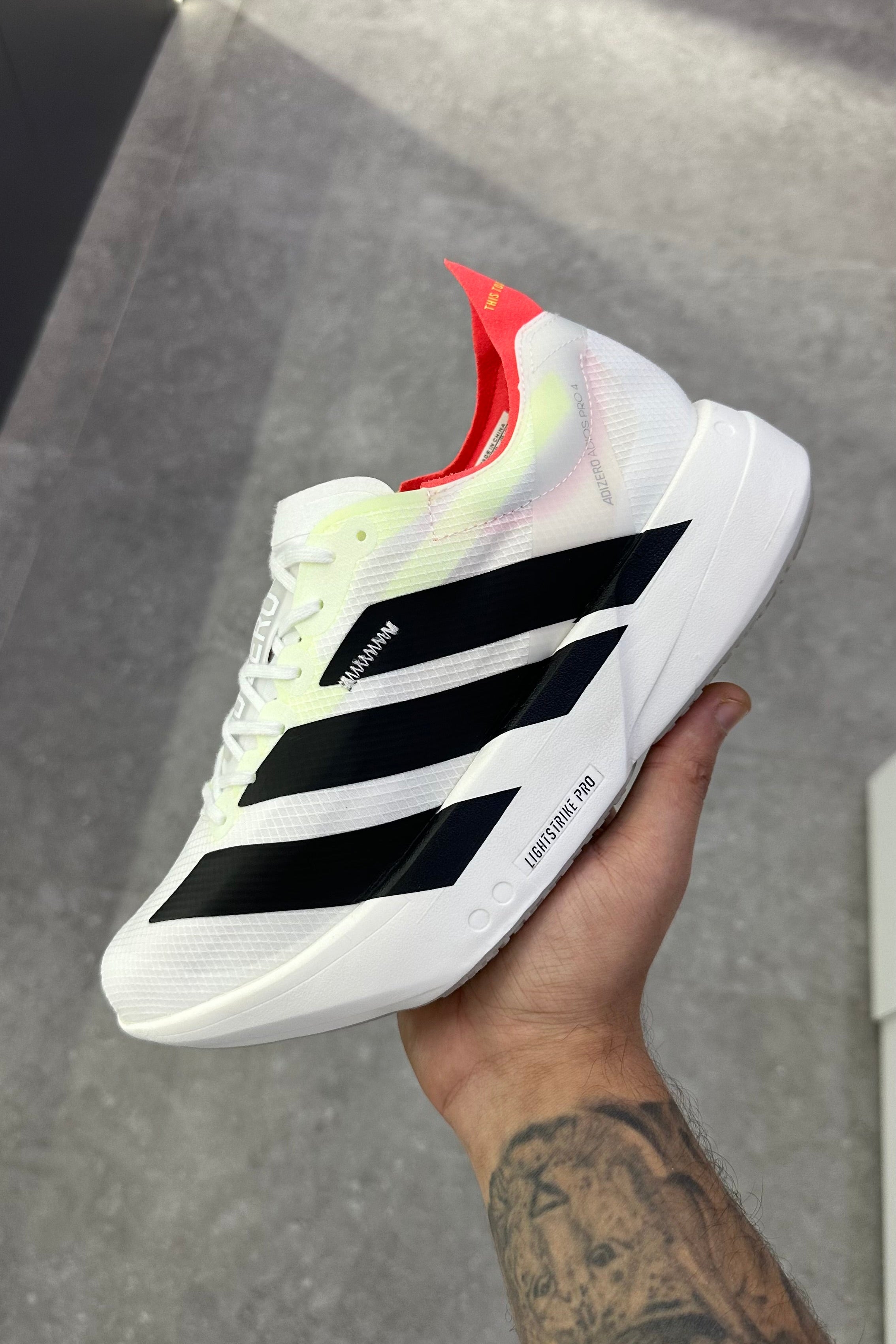 Adidas Adizero Adios Pro 4 White Black