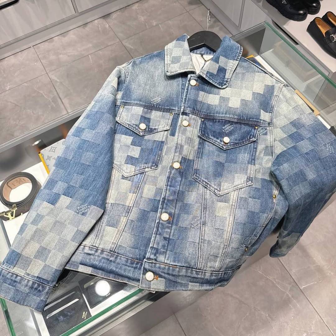 Louis V Damier Denim Skate Jacket