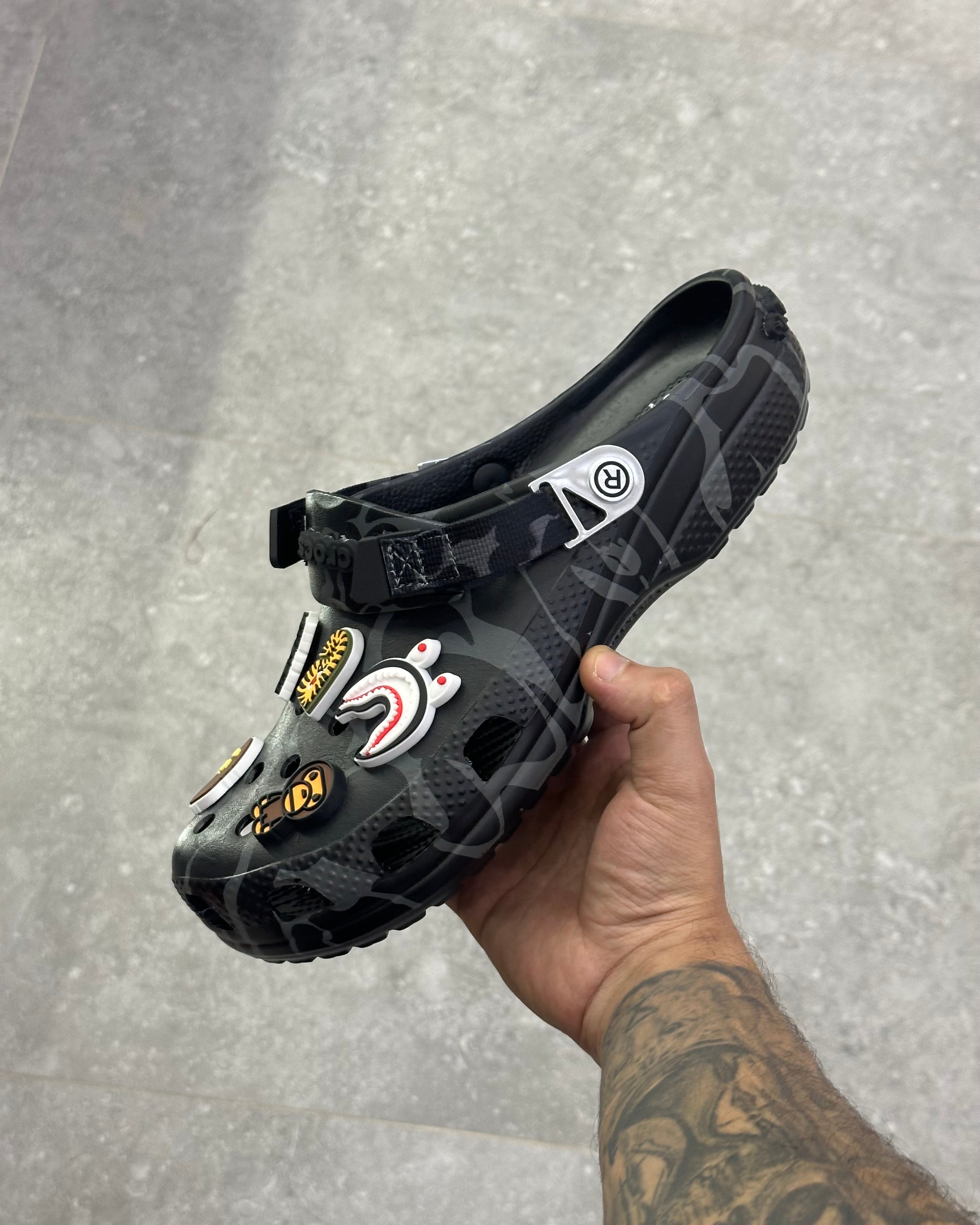 Crocs X A Bathing Ape ABC
Camo Black (Friends & Family)