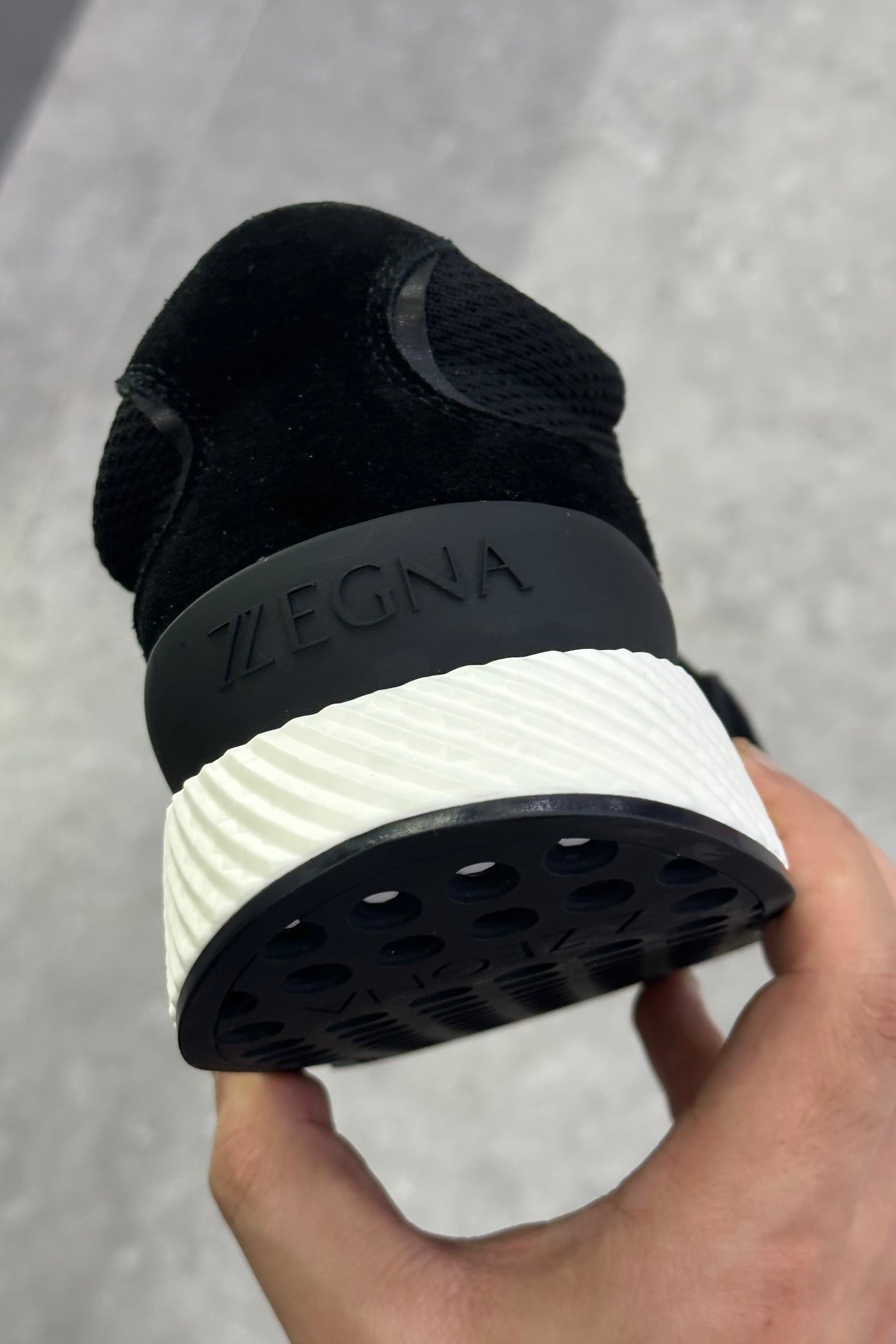 Zegna Techmerino Wool Sneakers - Black - MAGIC CITY