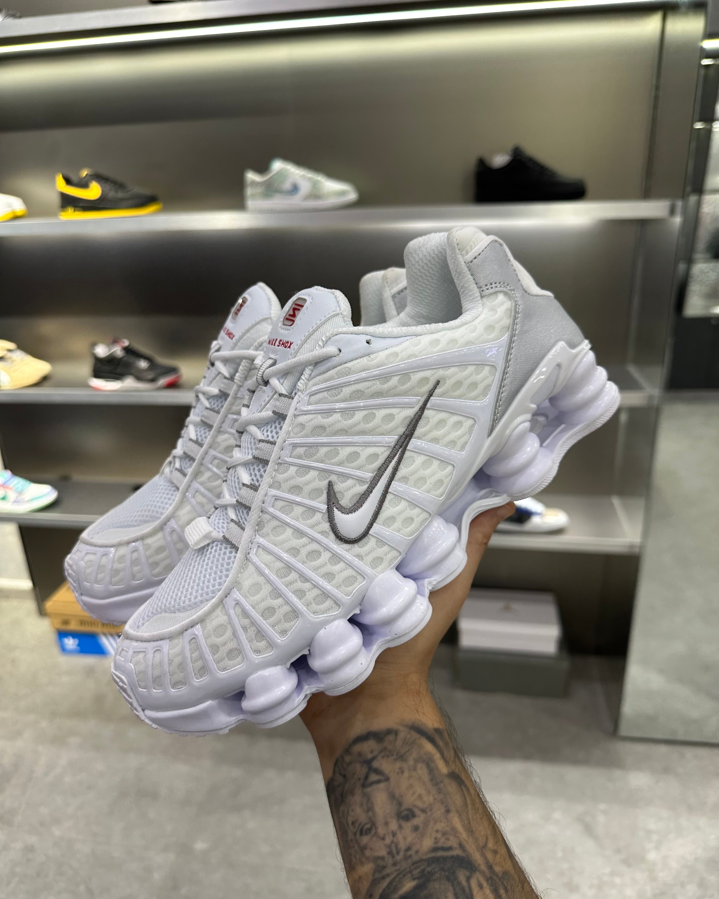 Nike Shox TL White Metallic Silver
