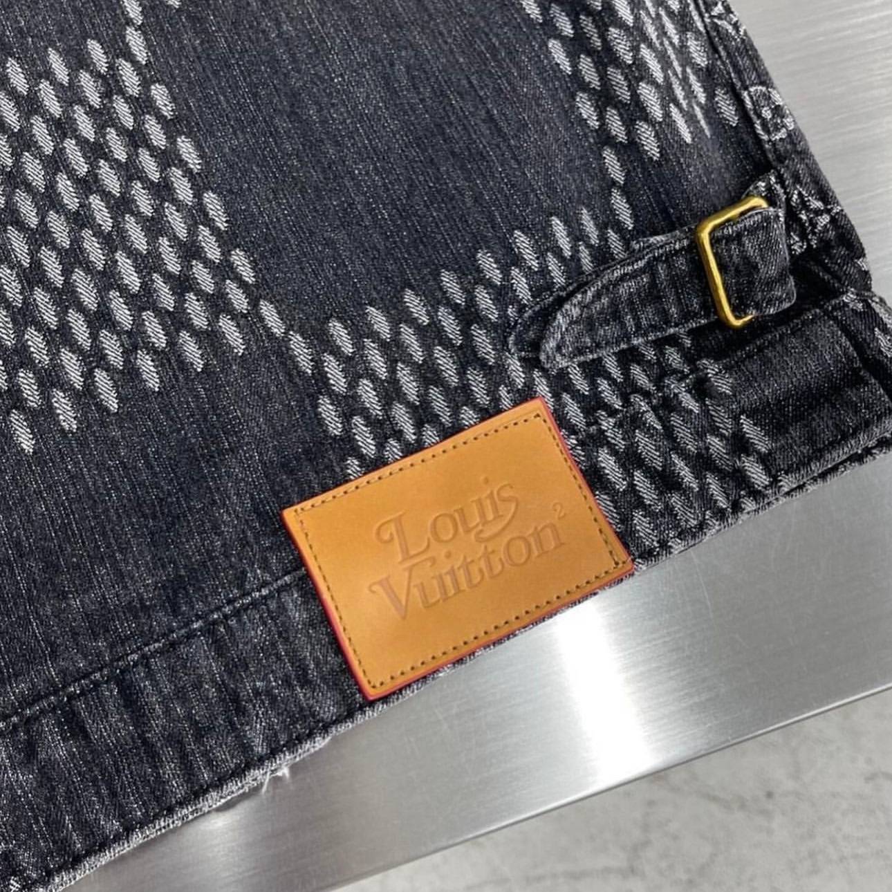 Louis V x Nigo Giant Damier Waves MNGM Denim Jacket