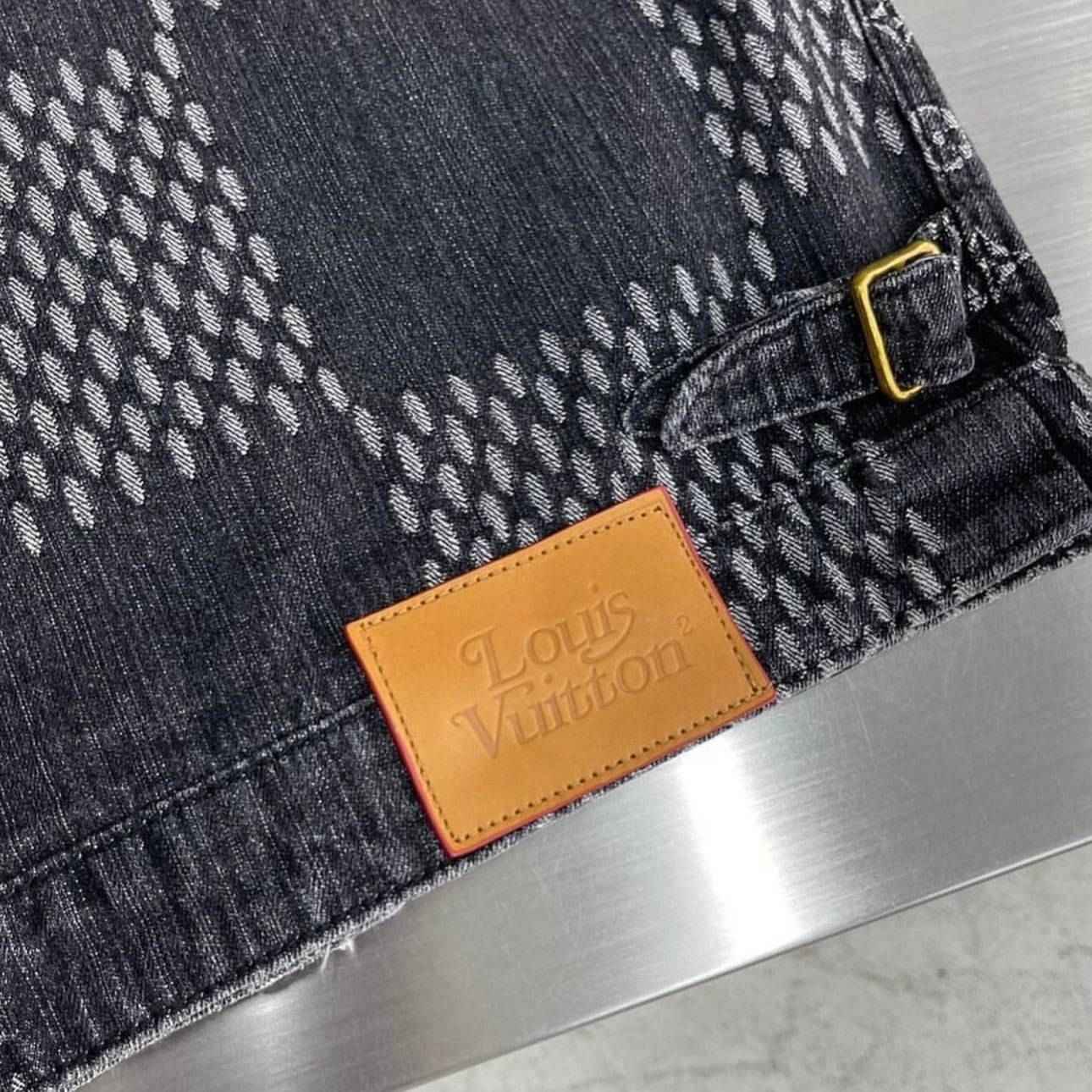Louis V x Nigo Giant Damier Waves MNGM Denim Jacket - MAGIC CITY