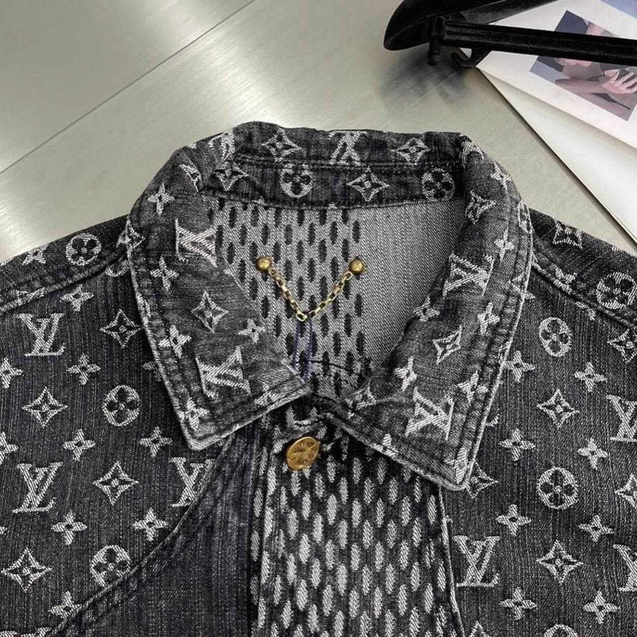 Louis V x Nigo Giant Damier Waves MNGM Denim Jacket - MAGIC CITY