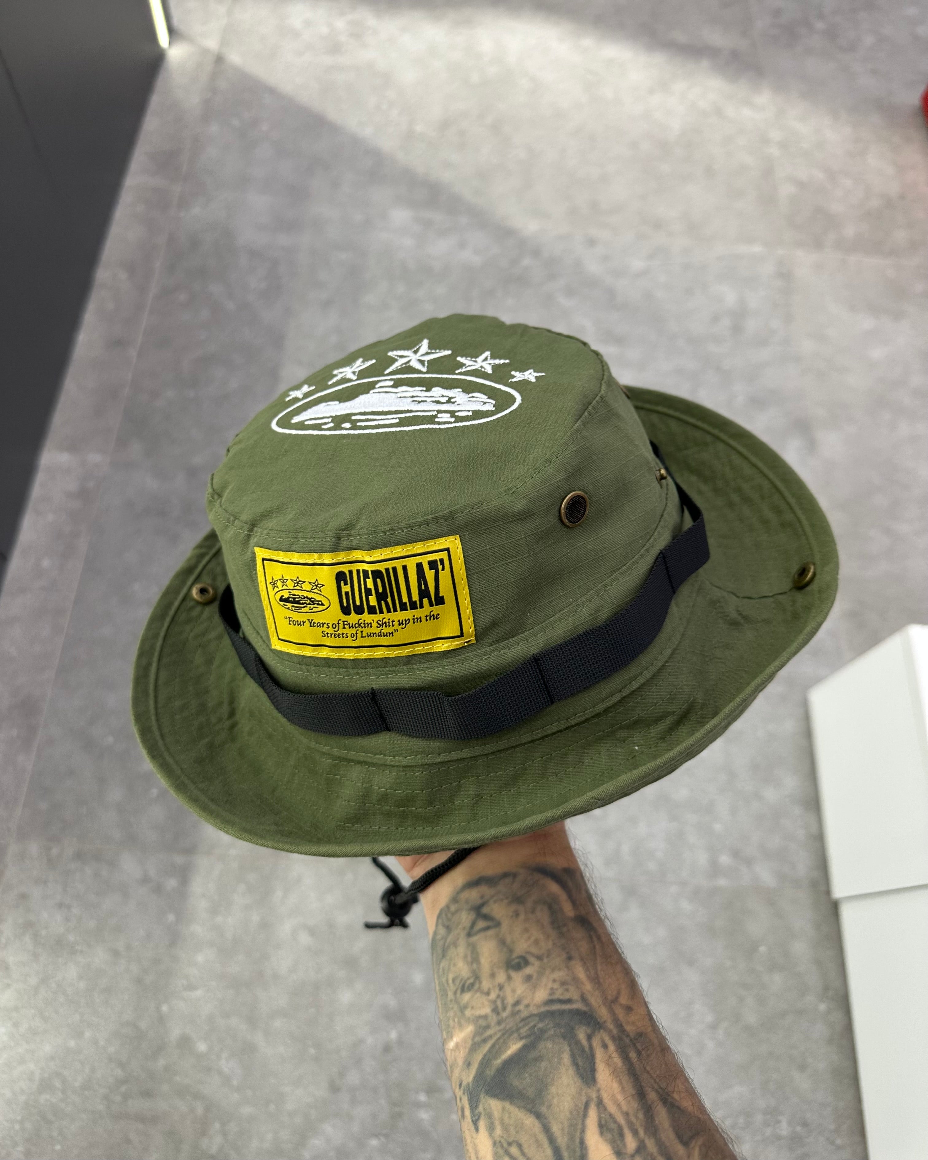 Corteiz OG Guerillaz Bucket Hat - Green