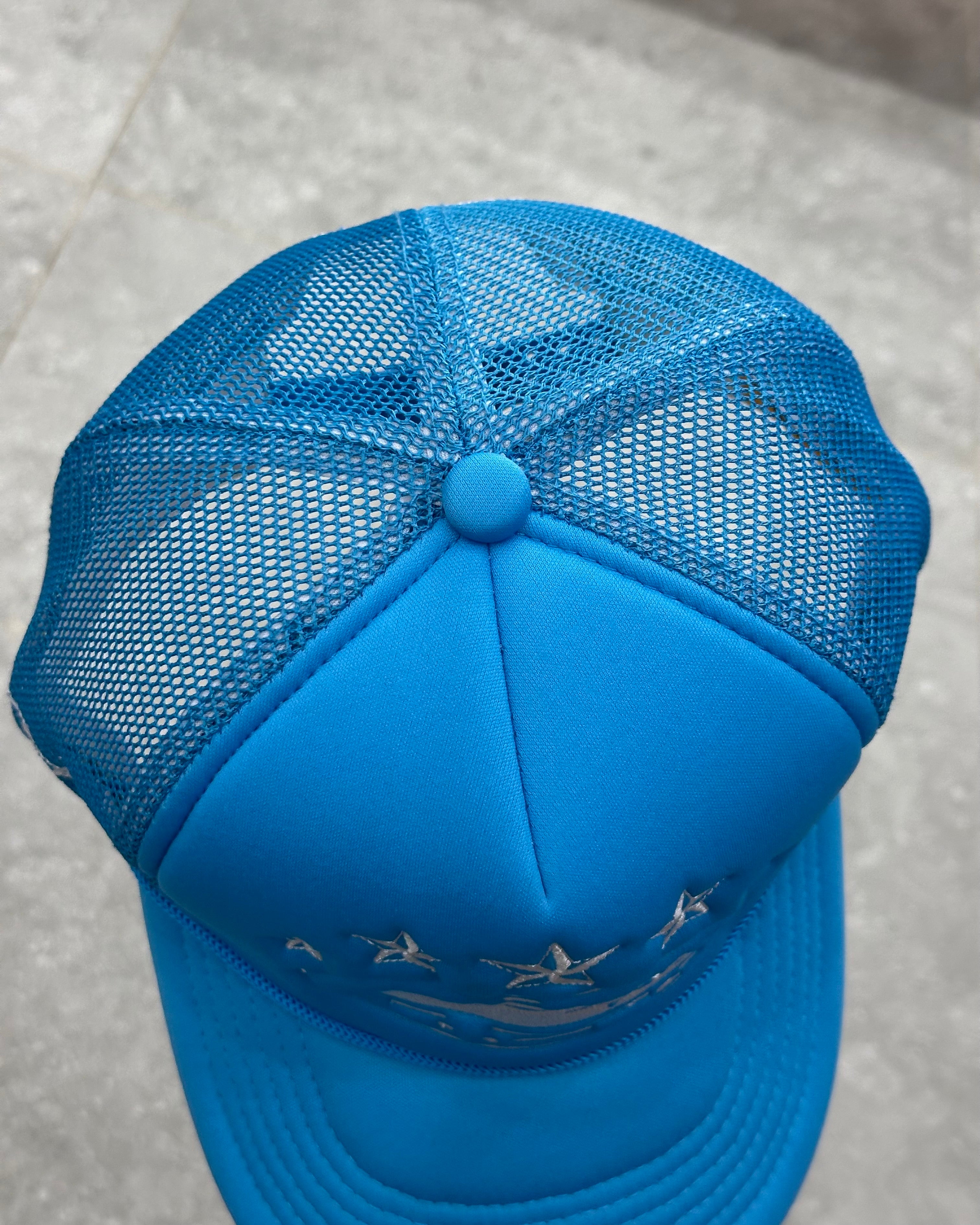 CORTEIZ 5 STARZ Alcatraz Trucker Hat – Baby Bleu