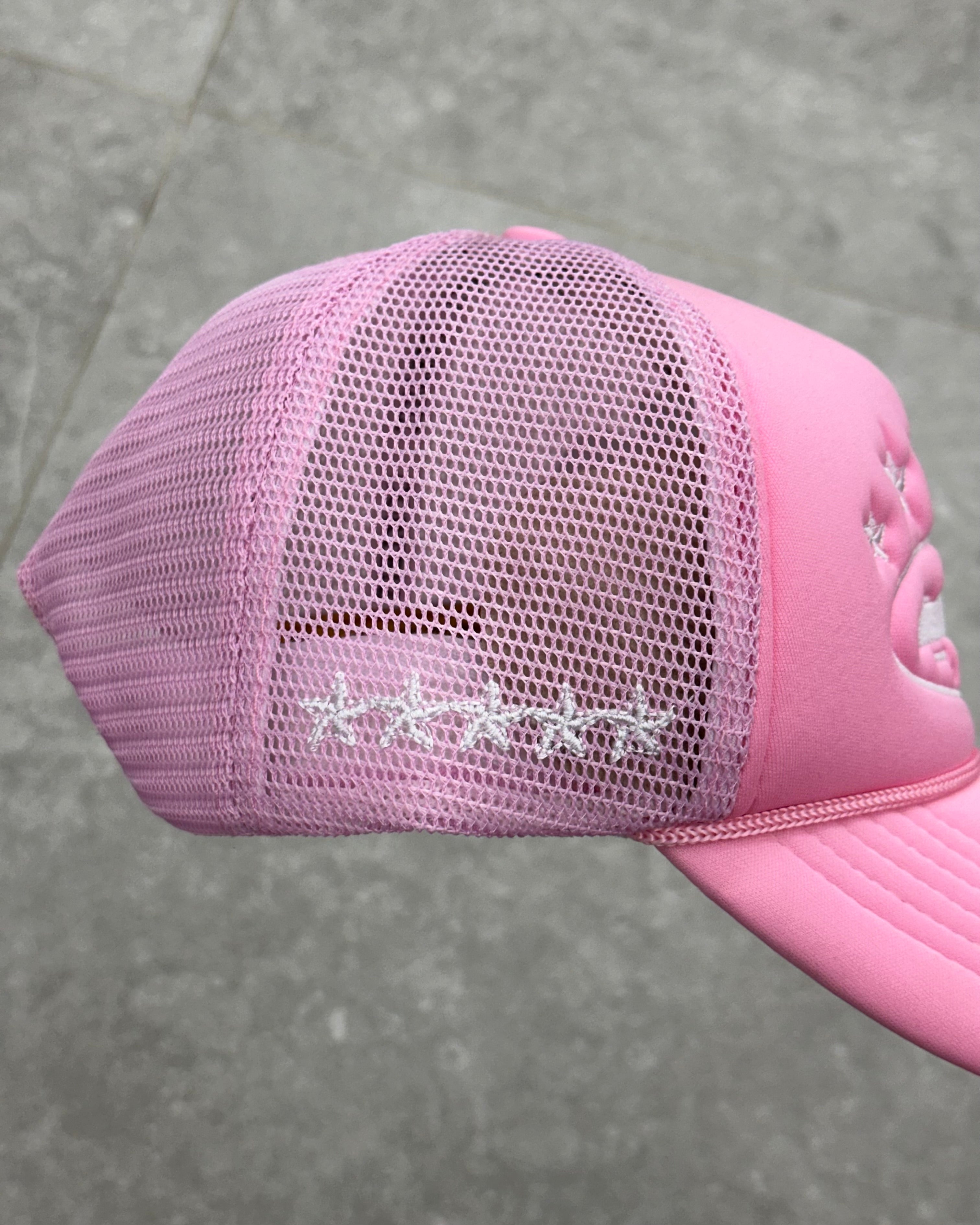CORTEIZ 5 STARZ Alcatraz Trucker Hat – Pink