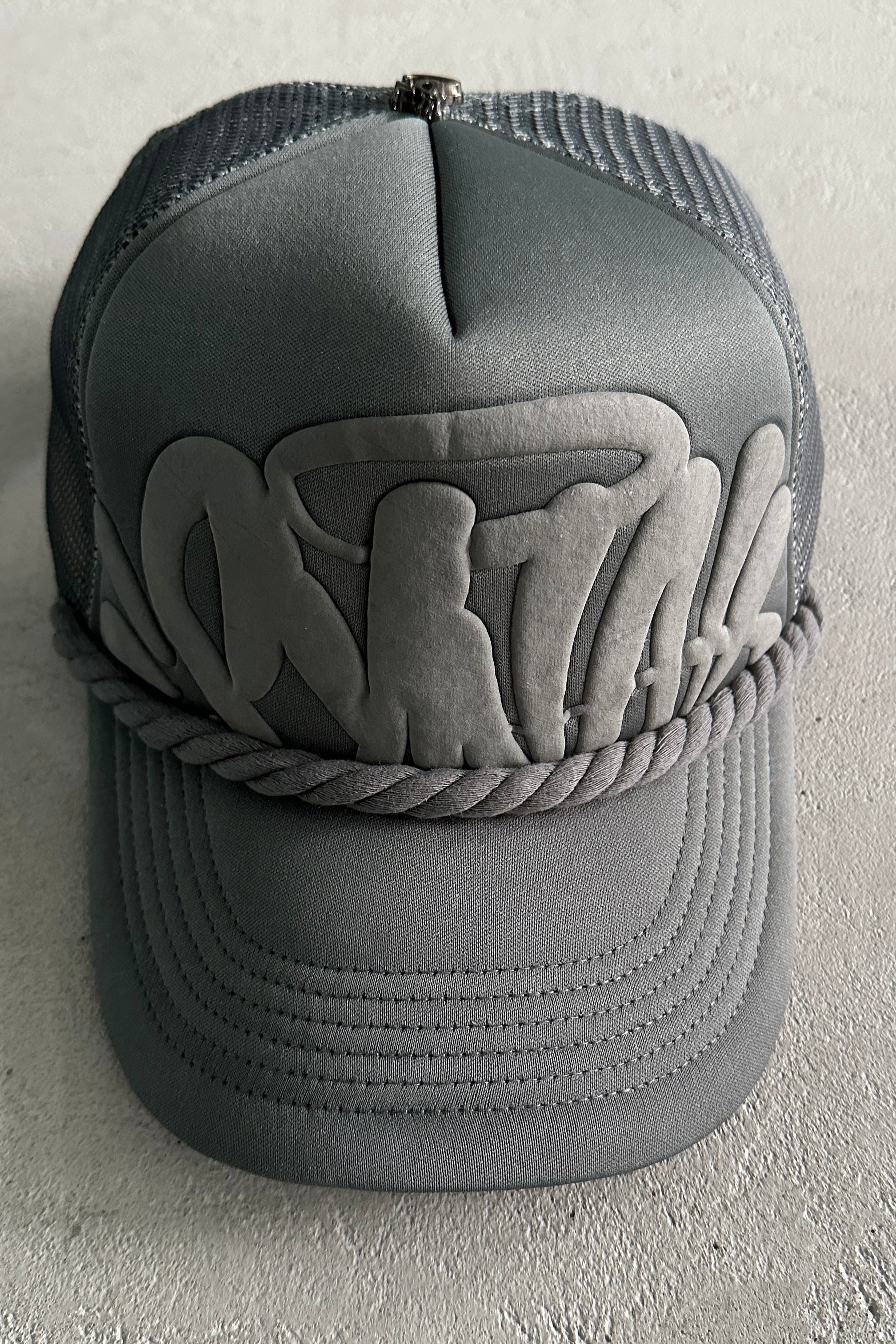 Syna World Rope Trucker Hat – Grey - MAGIC CITY