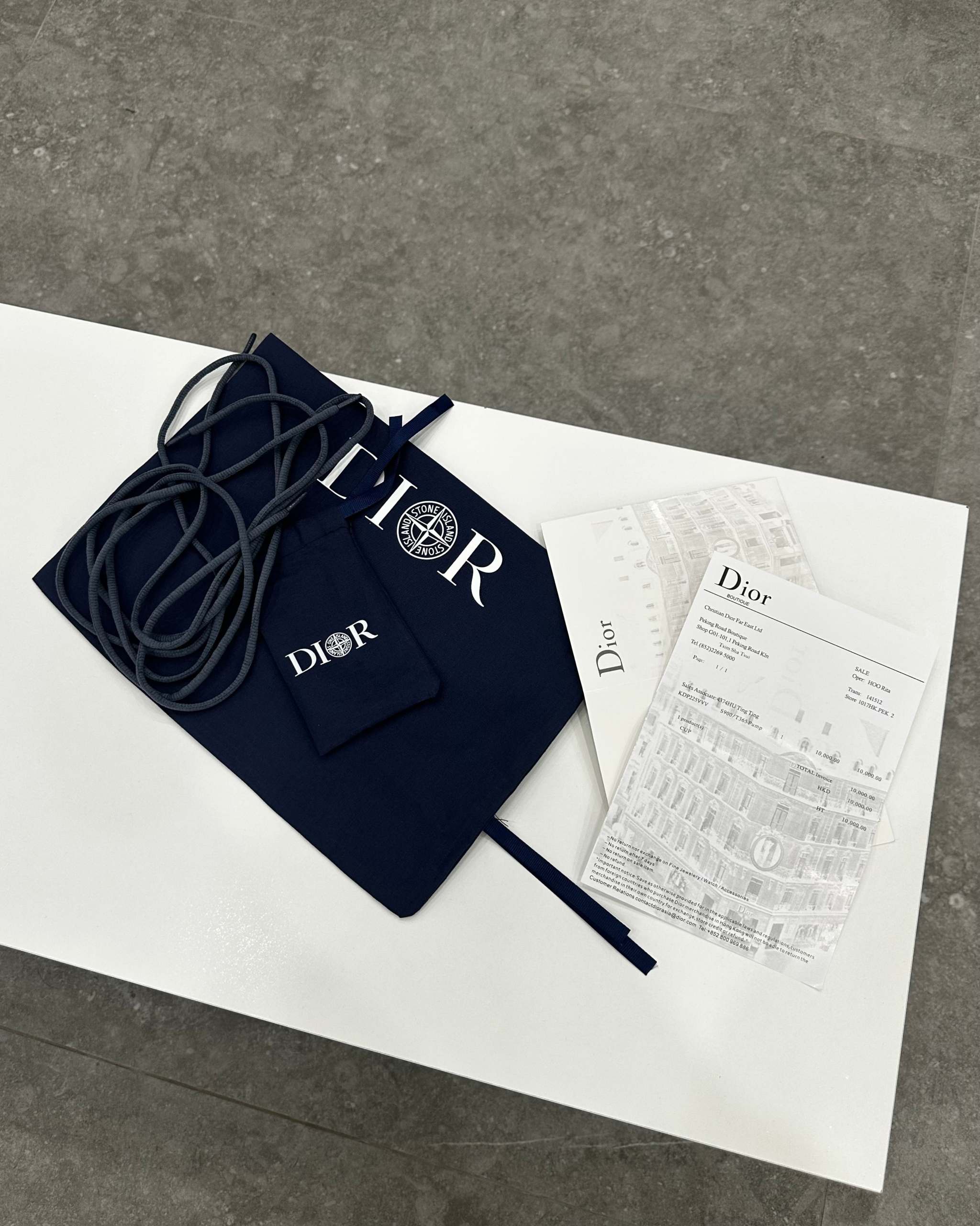 Dior x Stone island B30 Bleu Technical Mesh