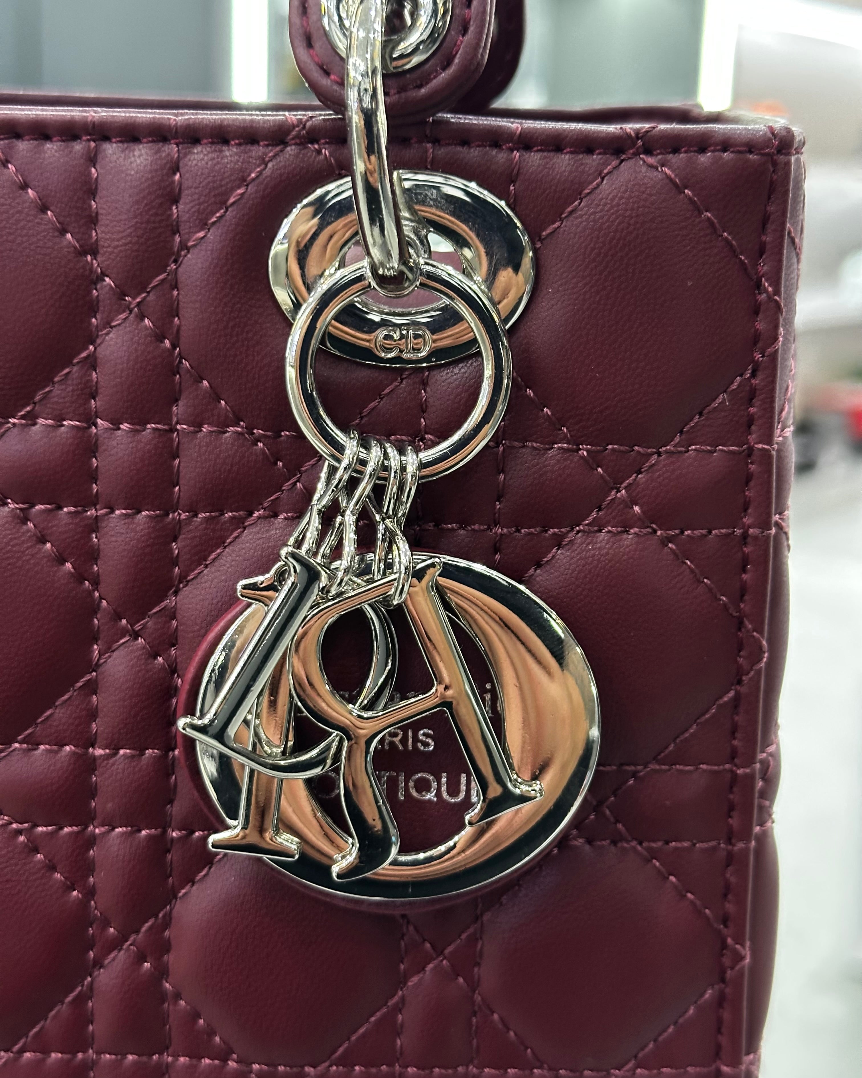 Dior Burgundy Cannage Leather Medium
Lady Dior