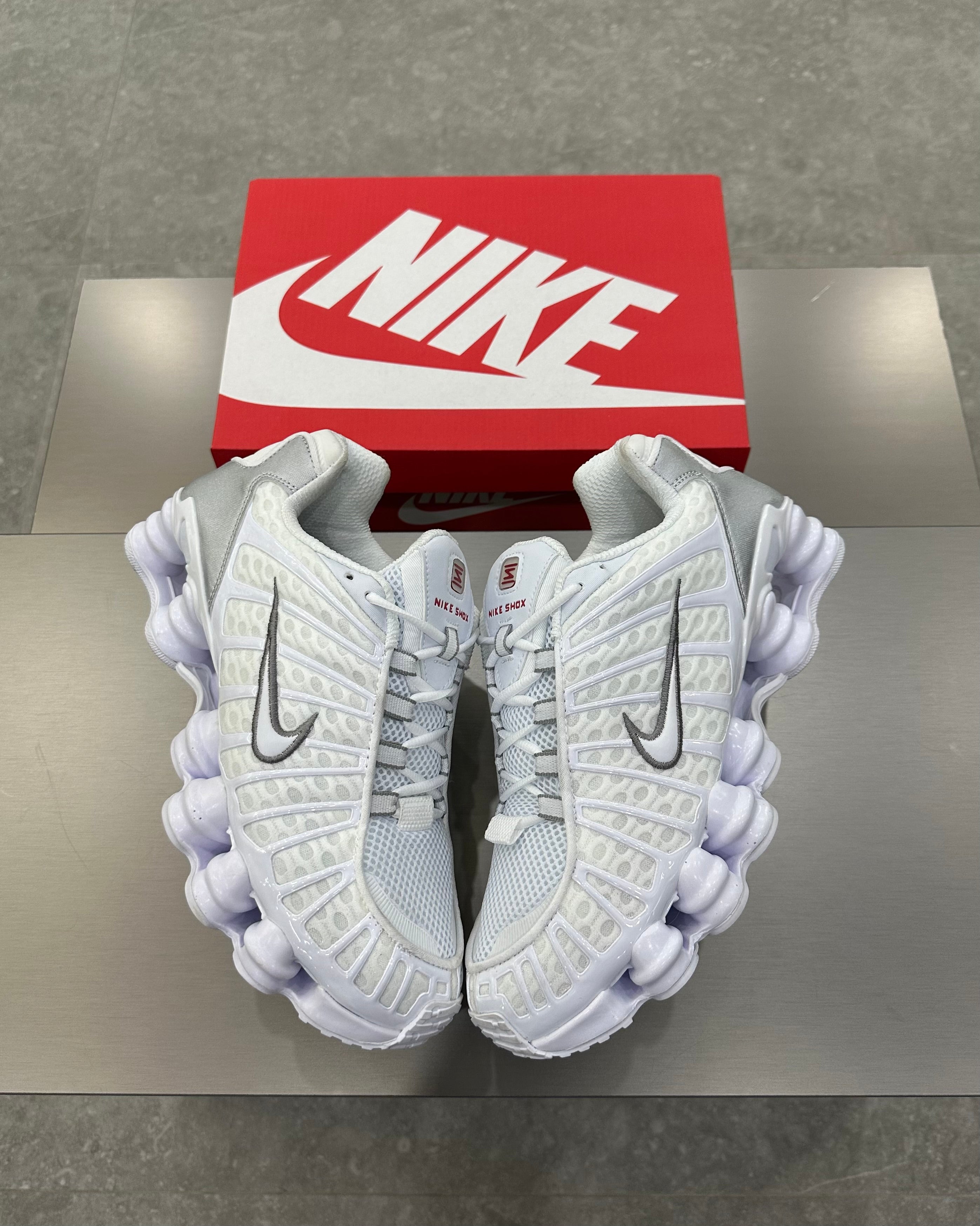 Nike Shox TL White Metallic Silver