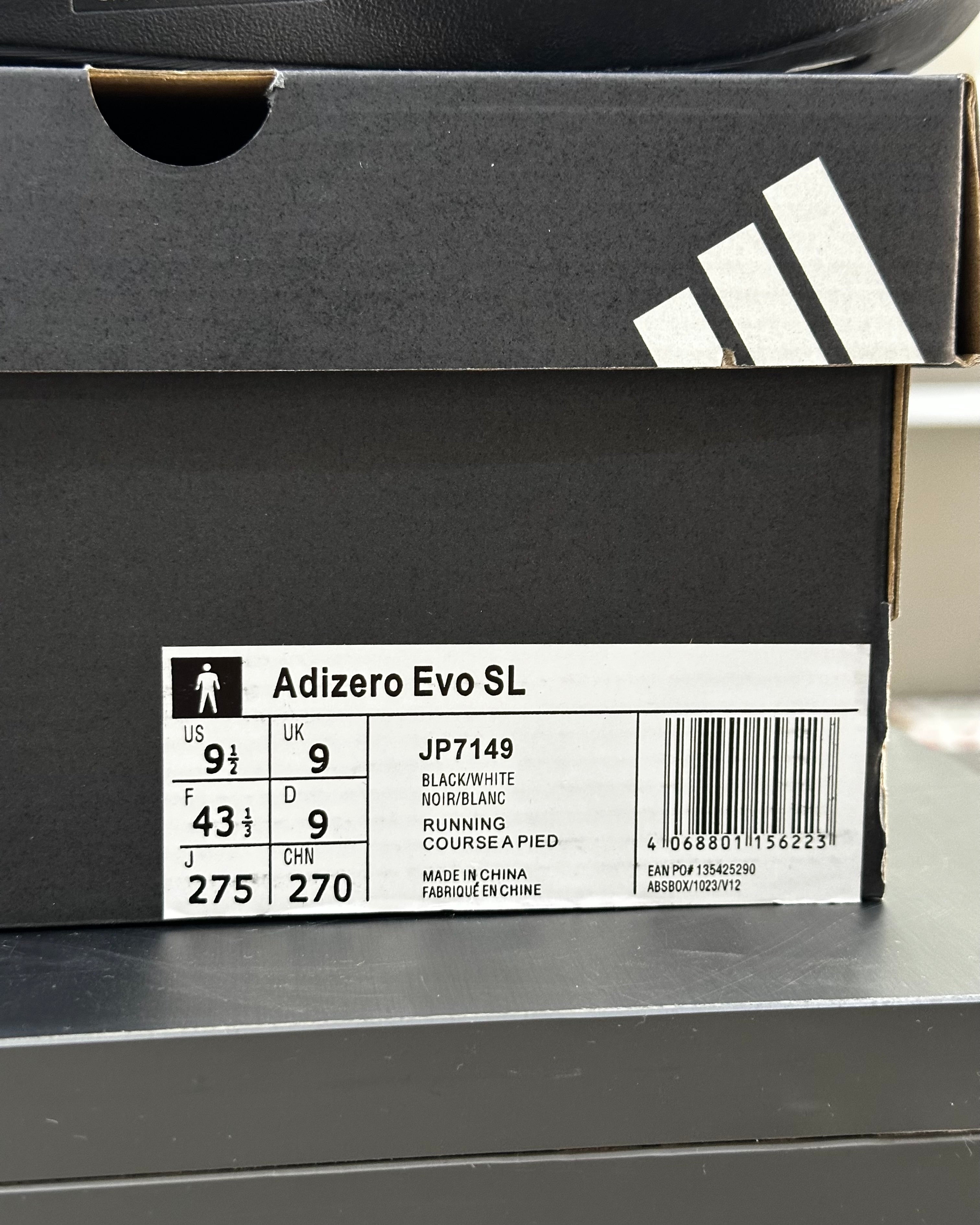 Adidas Adizero Evo SL Black White