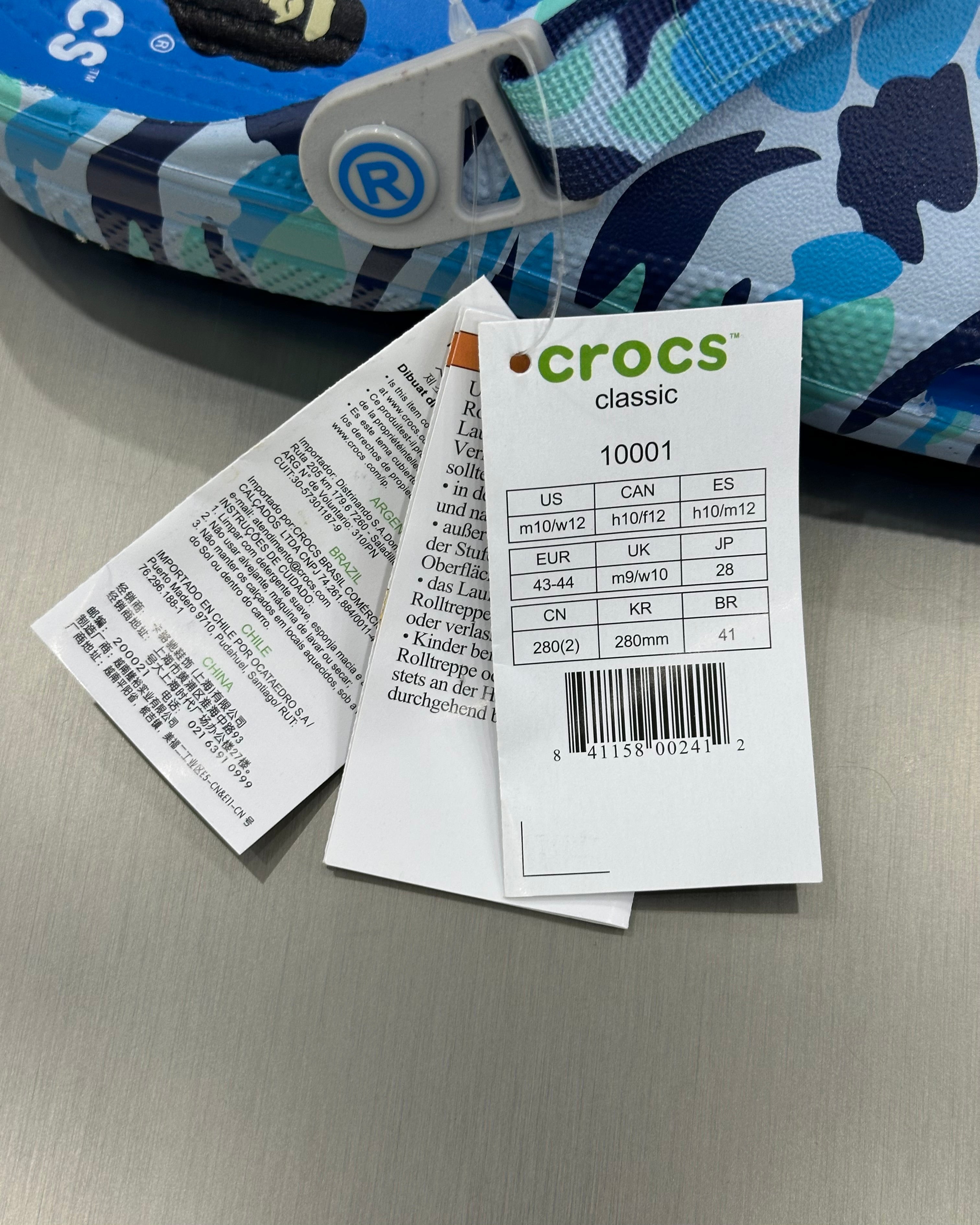 Crocs X A Bathing Ape ABC
Camo - Bleu