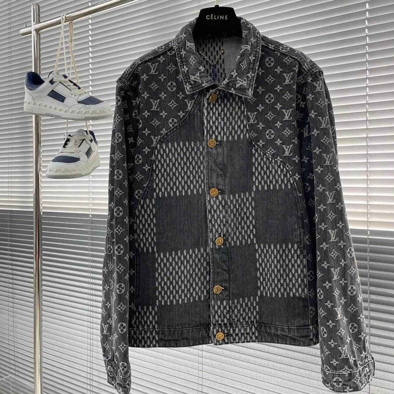 Louis V x Nigo Giant Damier Waves MNGM Denim Jacket - MAGIC CITY