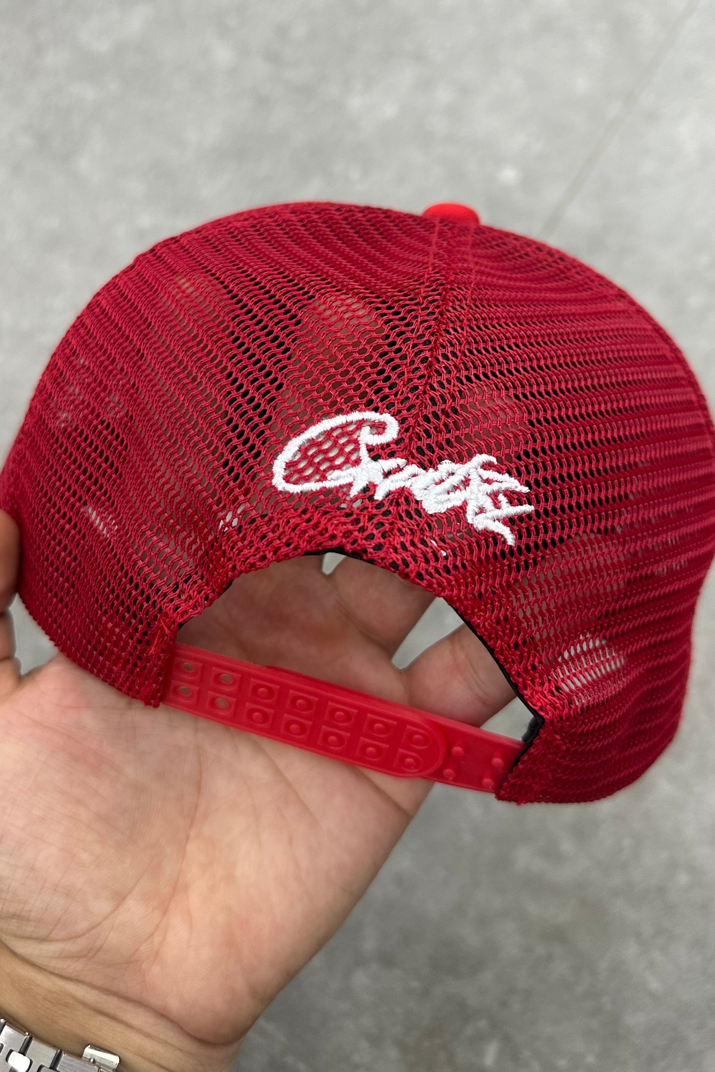 CORTEIZ 5 STARZ Alcatraz Trucker Hat – Red - MAGIC CITY