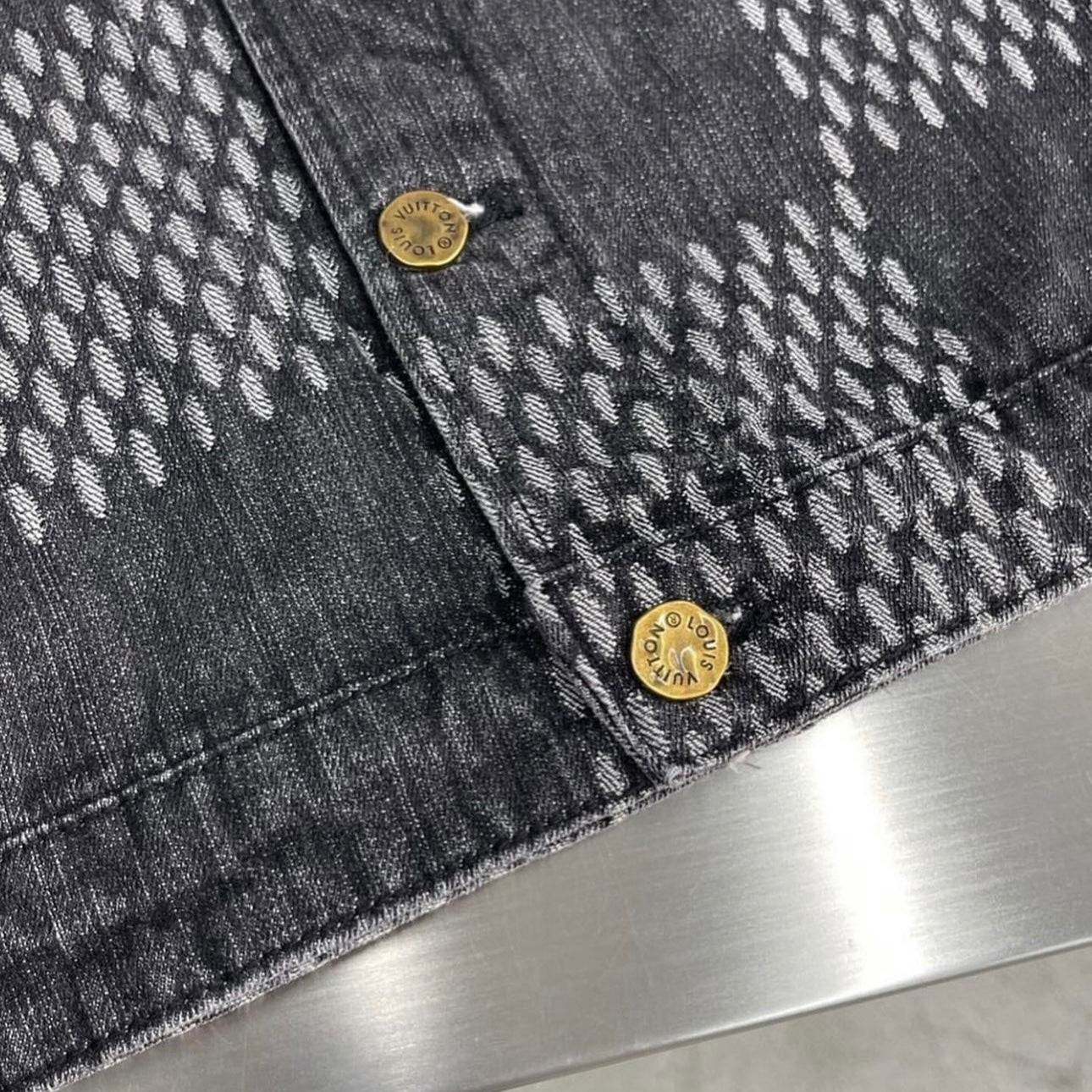 Louis V x Nigo Giant Damier Waves MNGM Denim Jacket