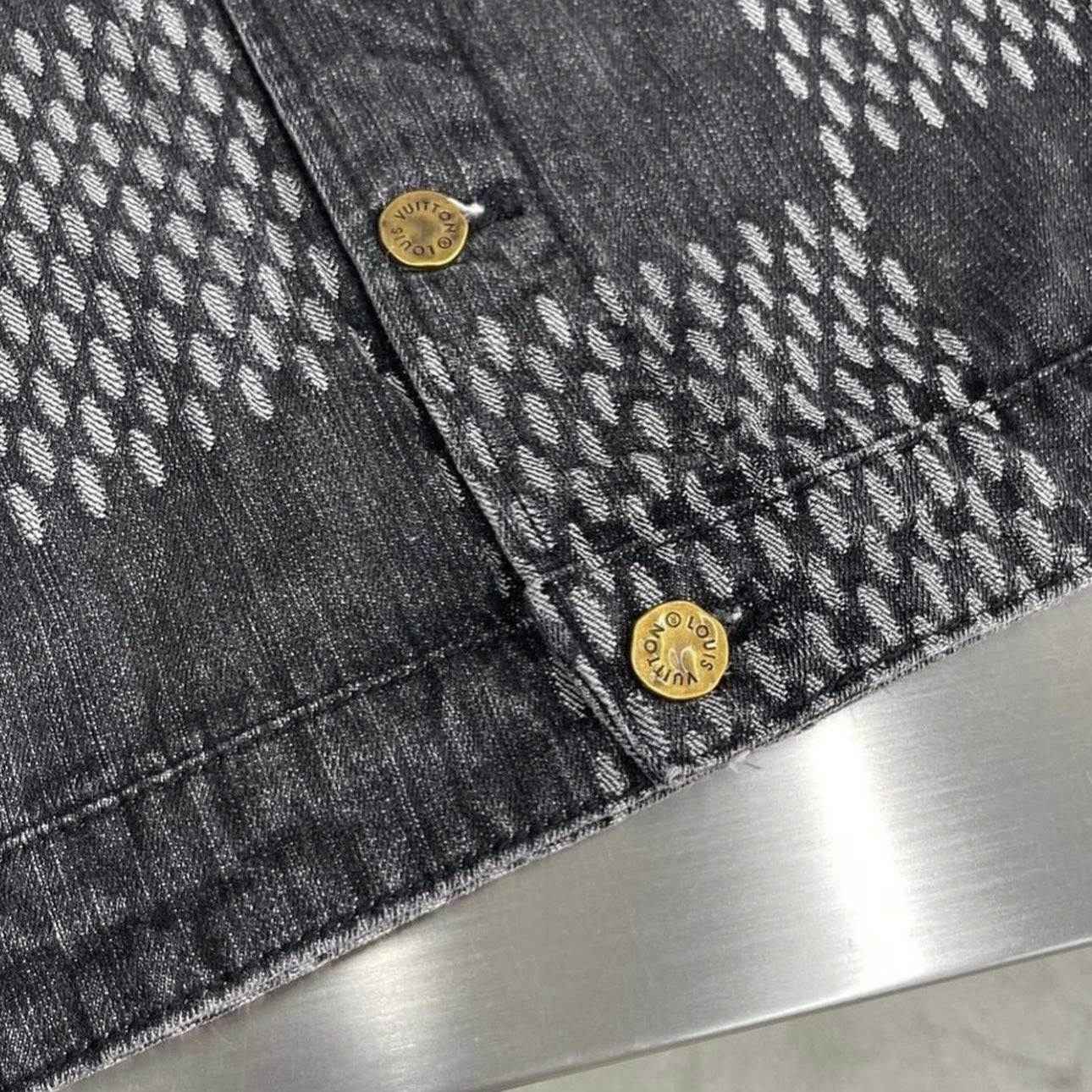 Louis V x Nigo Giant Damier Waves MNGM Denim Jacket - MAGIC CITY