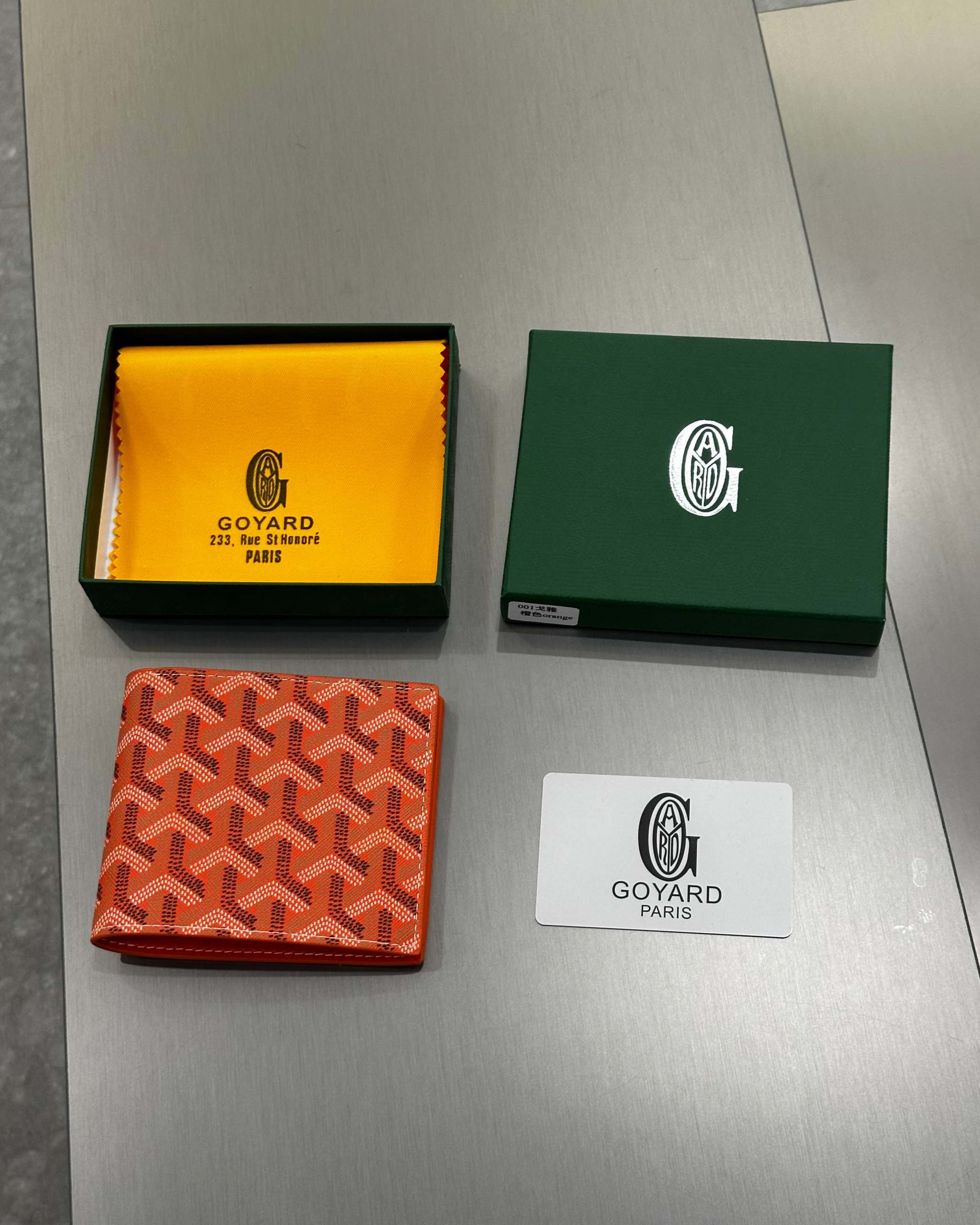 Goyard Victoire Wallet Orange