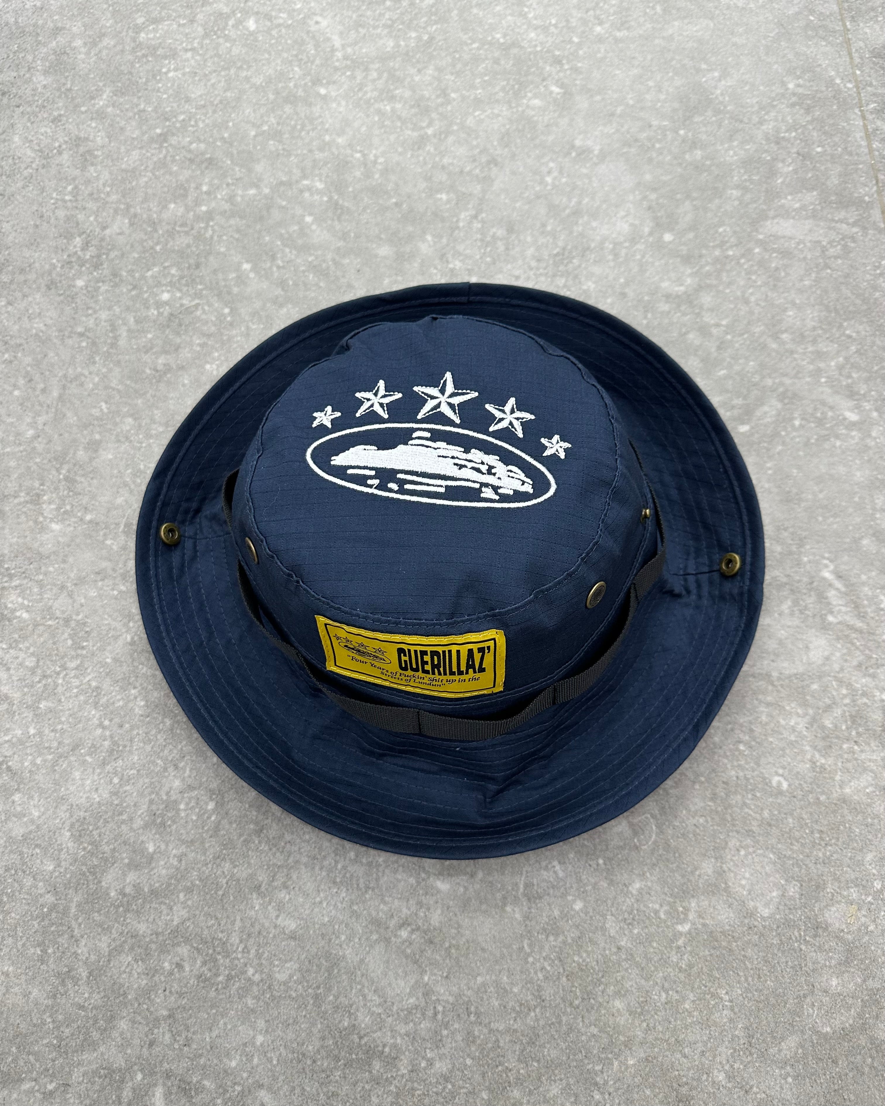 Corteiz OG Guerillaz Bucket Hat - Bleu