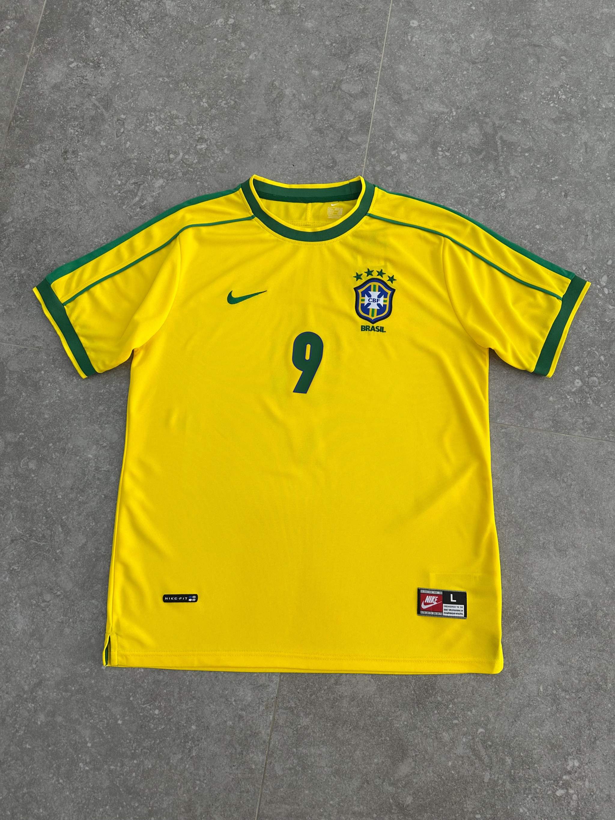Nike Brazil 1998 Reissue Soccer Replica Jersey Varsity Ronaldo