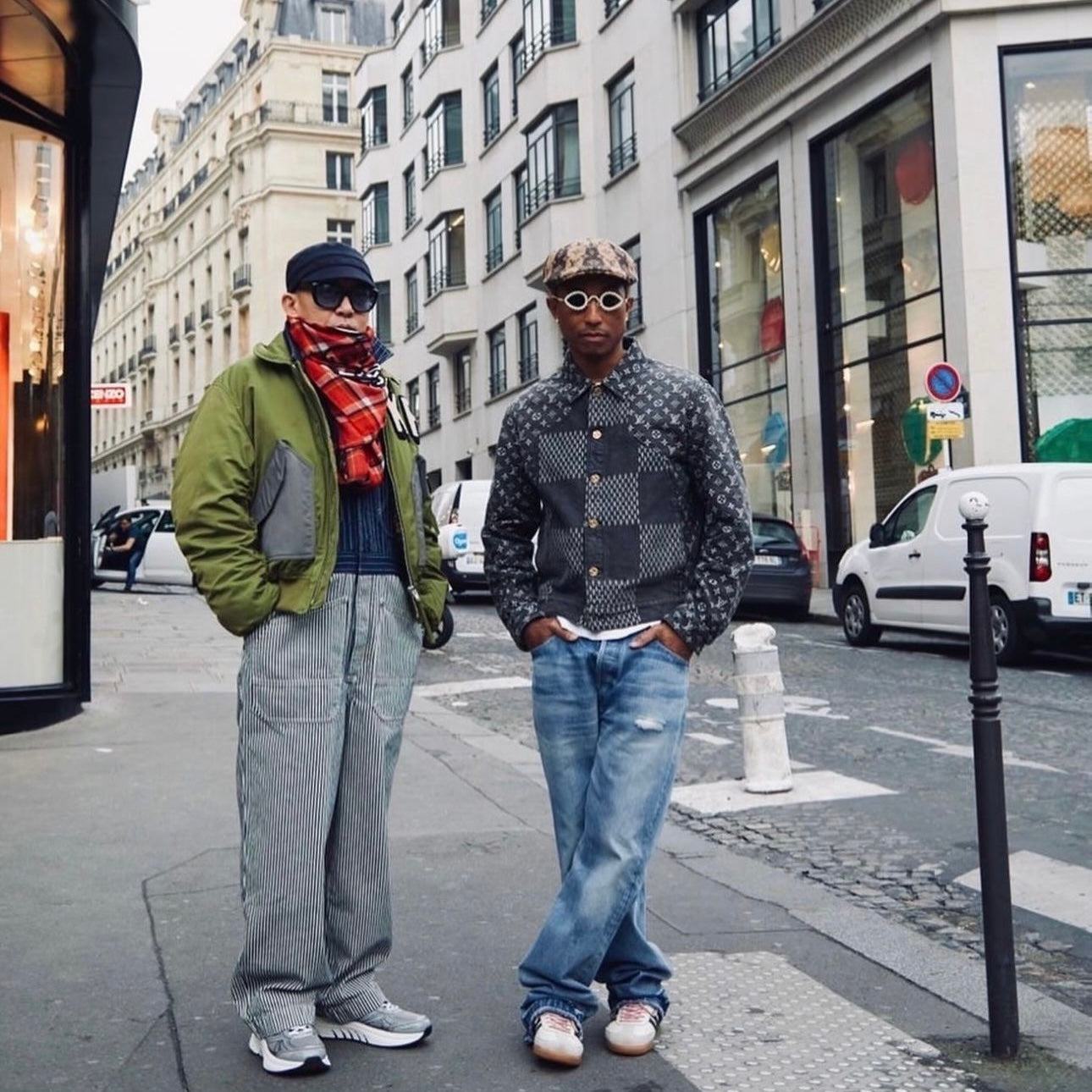 Louis V x Nigo Giant Damier Waves MNGM Denim Jacket