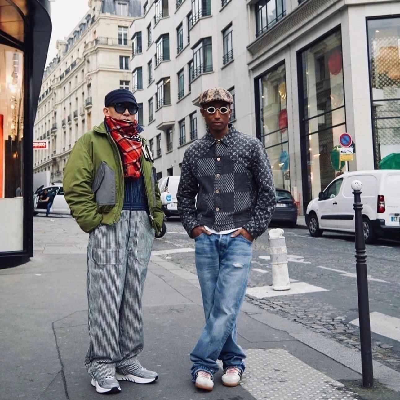 Louis V x Nigo Giant Damier Waves MNGM Denim Jacket - MAGIC CITY