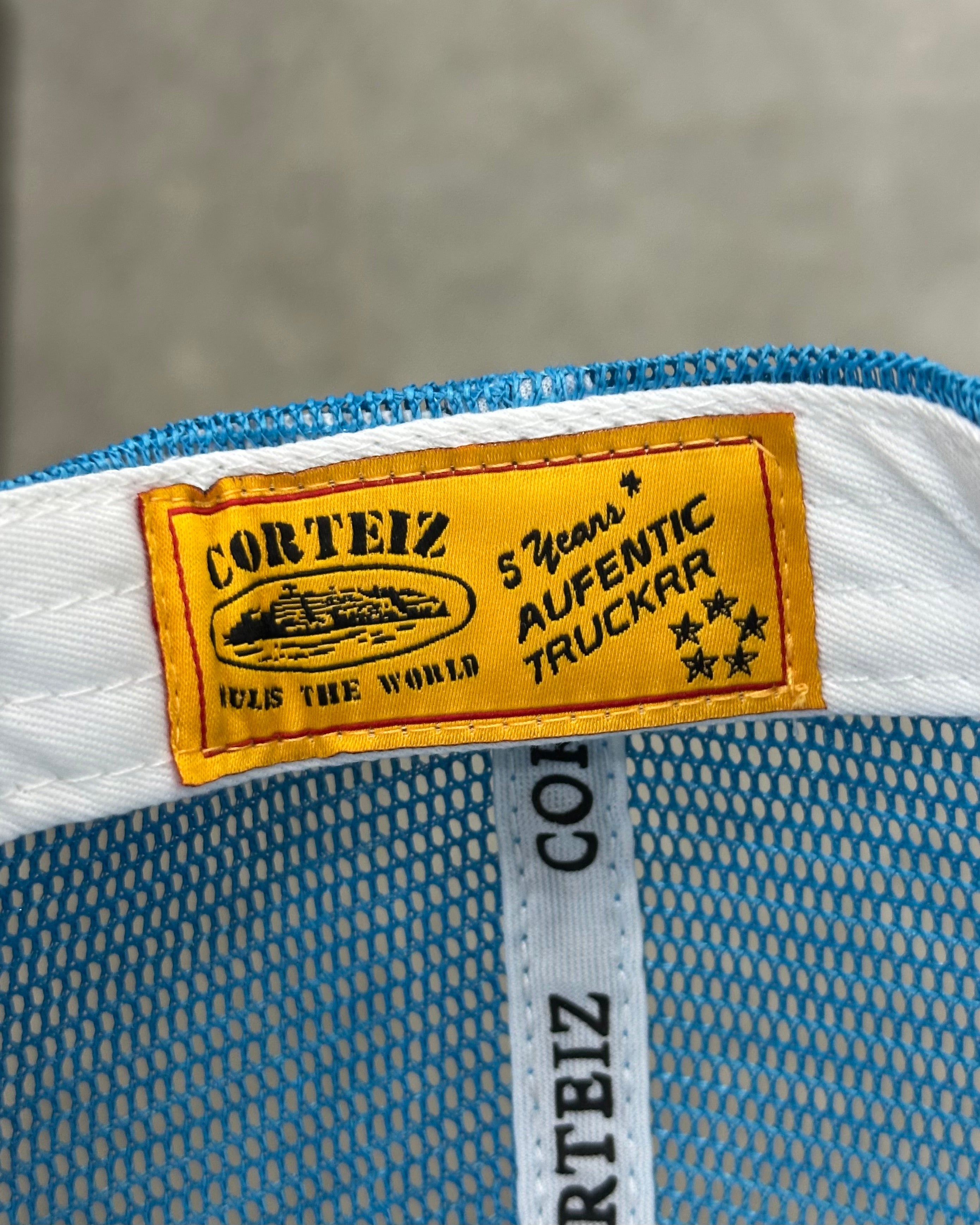 CORTEIZ 5 STARZ Alcatraz Trucker Hat – Baby Bleu