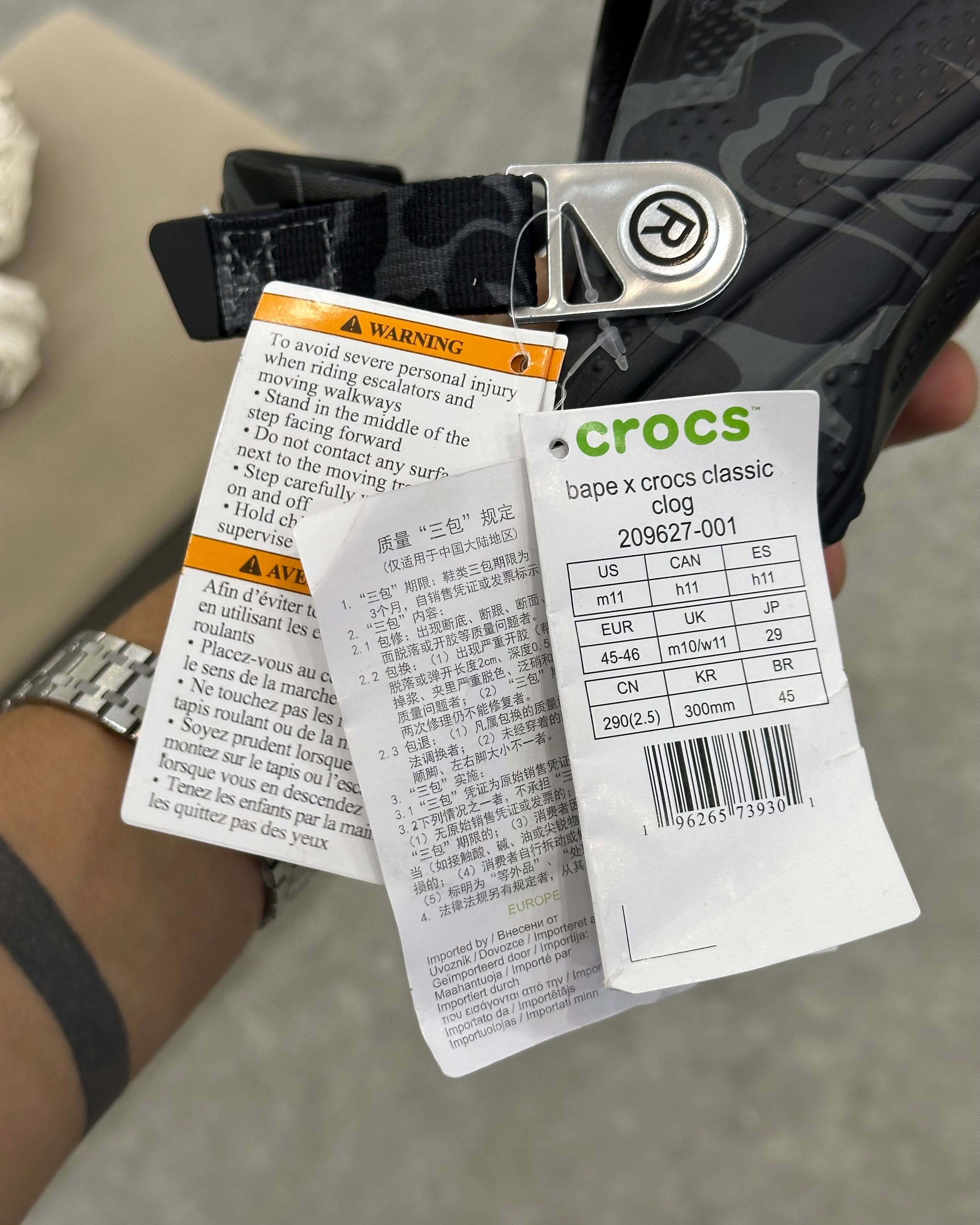 Crocs X A Bathing Ape ABC
Camo Black (Friends & Family)