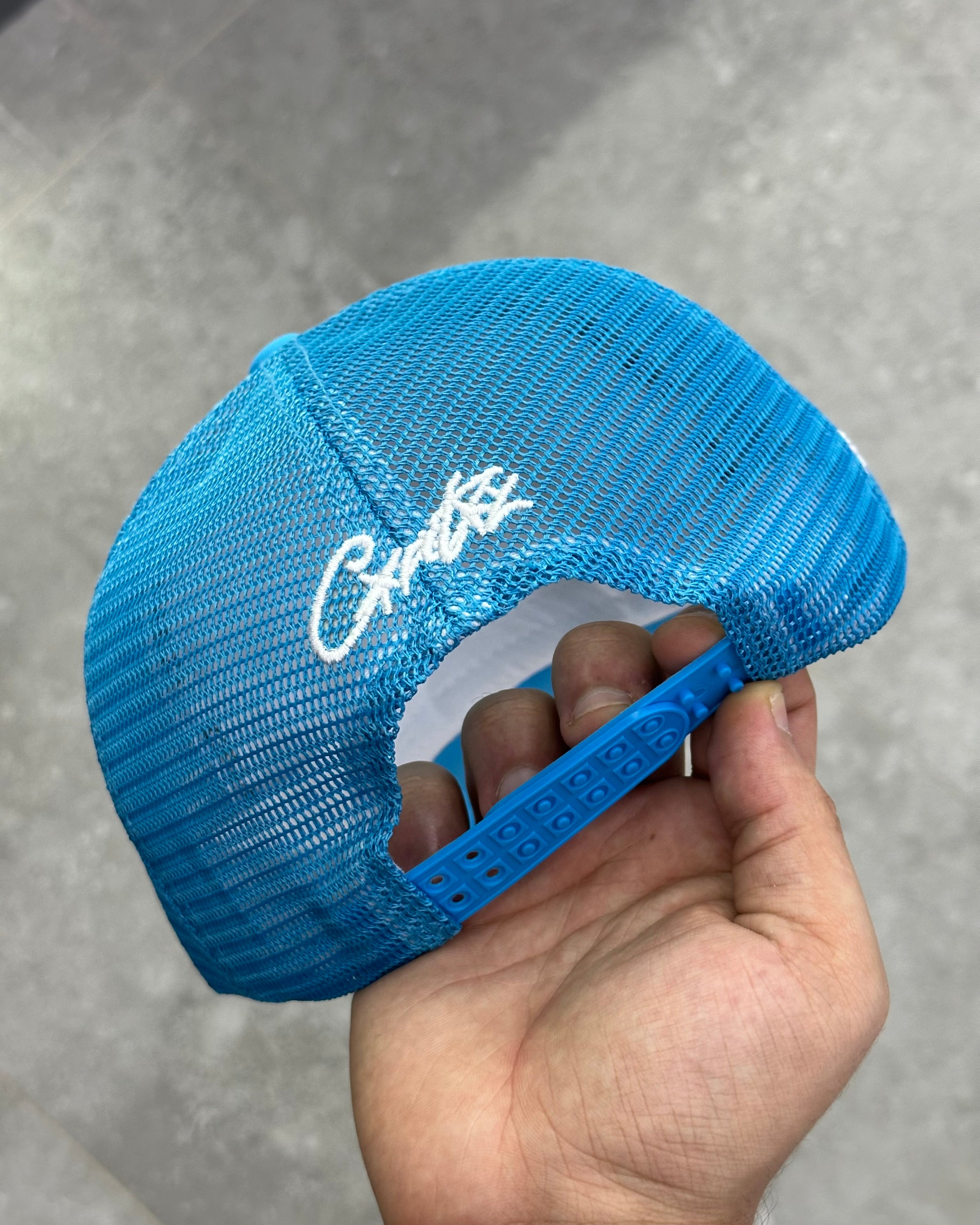 CORTEIZ 5 STARZ Alcatraz Trucker Hat – Baby Bleu