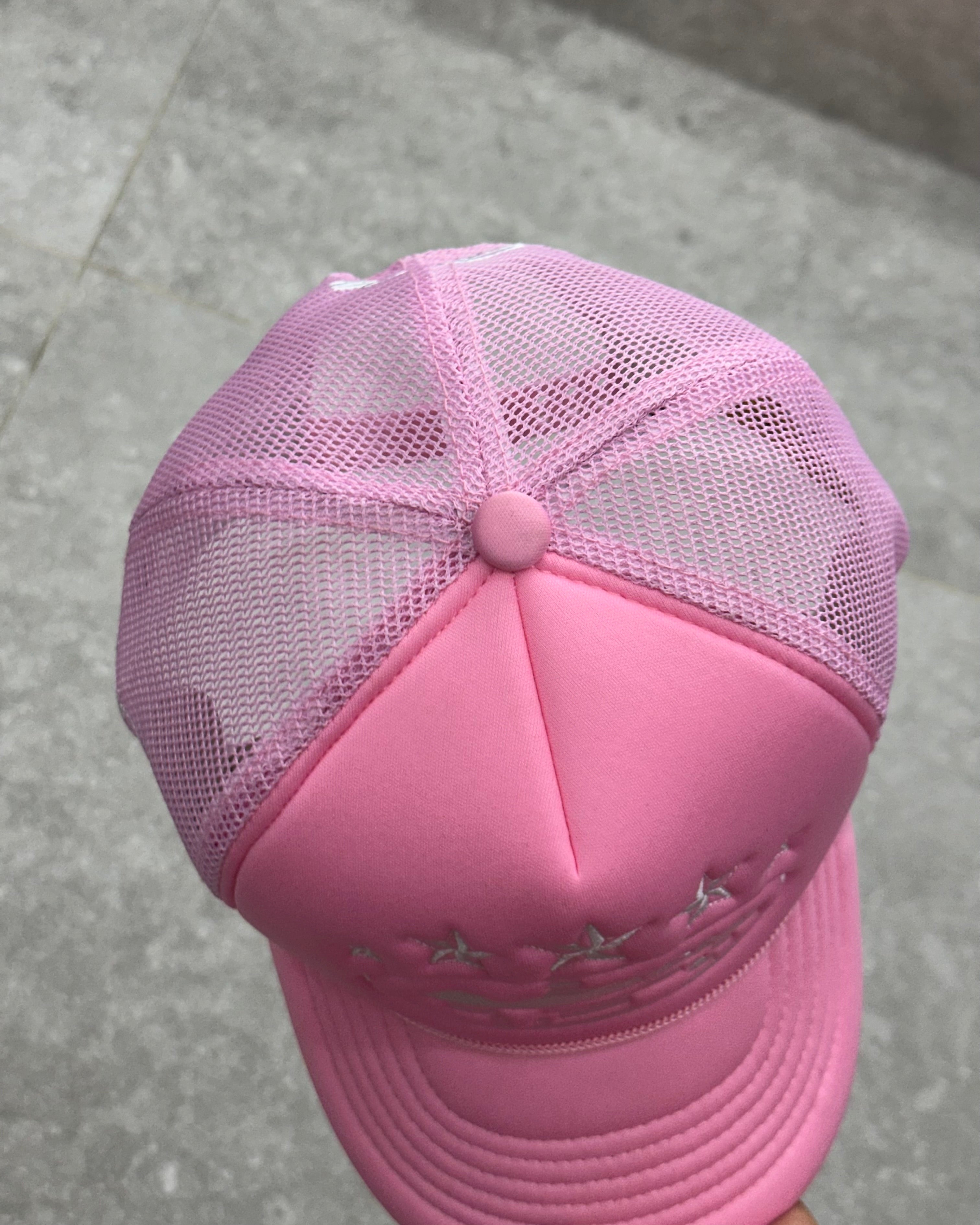 CORTEIZ 5 STARZ Alcatraz Trucker Hat – Pink