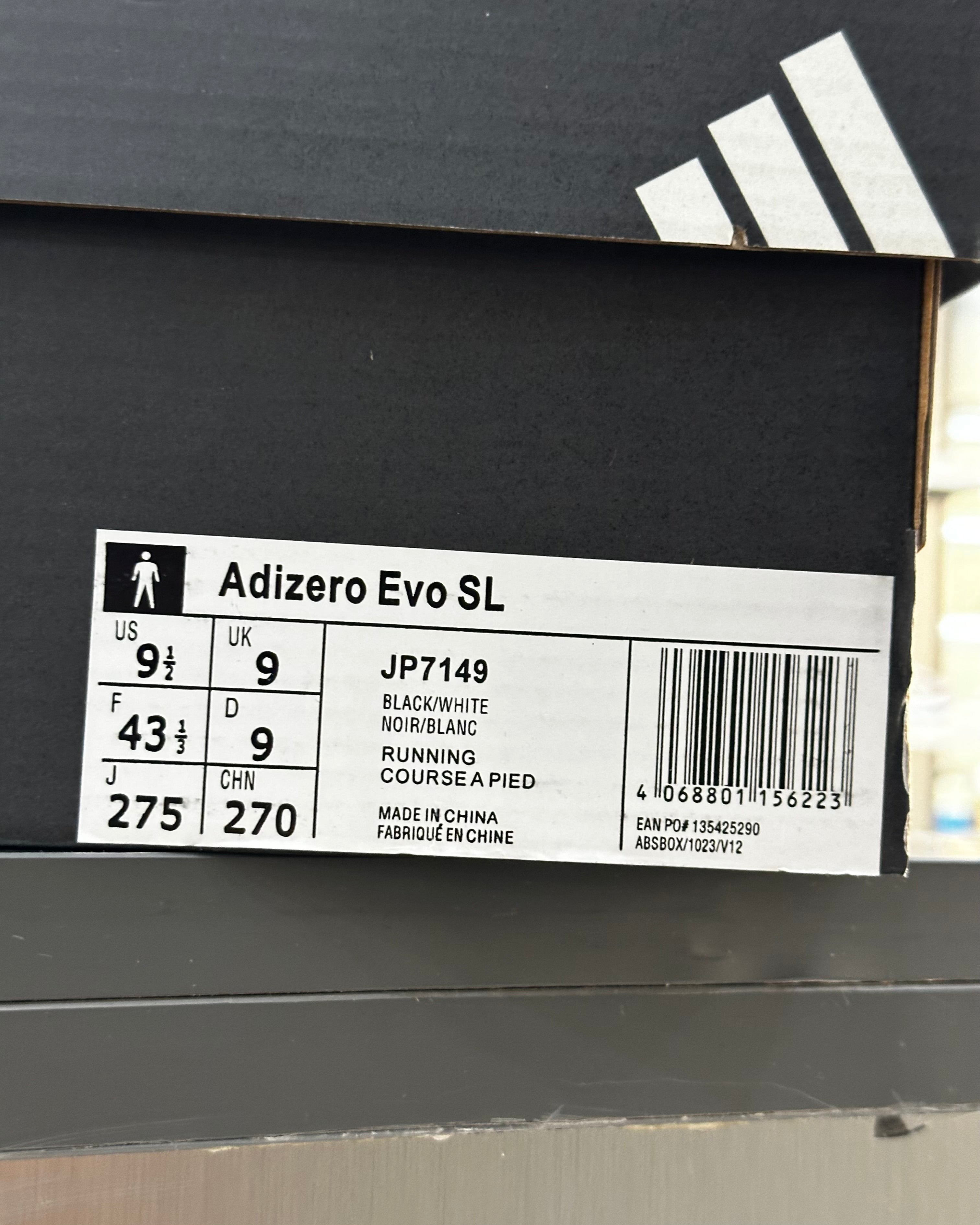 Adidas Adizero Evo SL White Black
