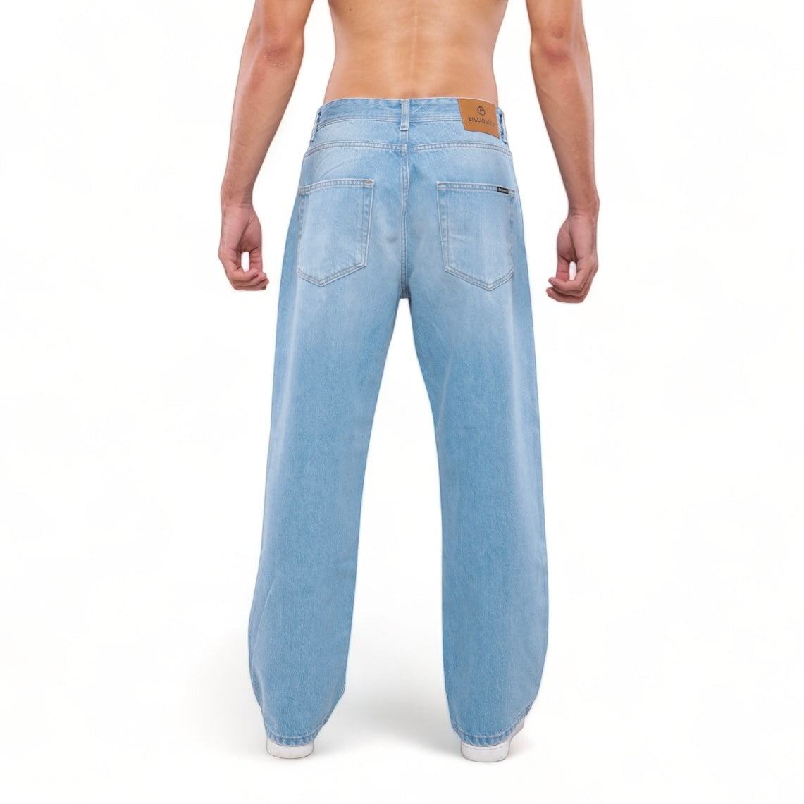 Billiorich Pantalon large en denim
