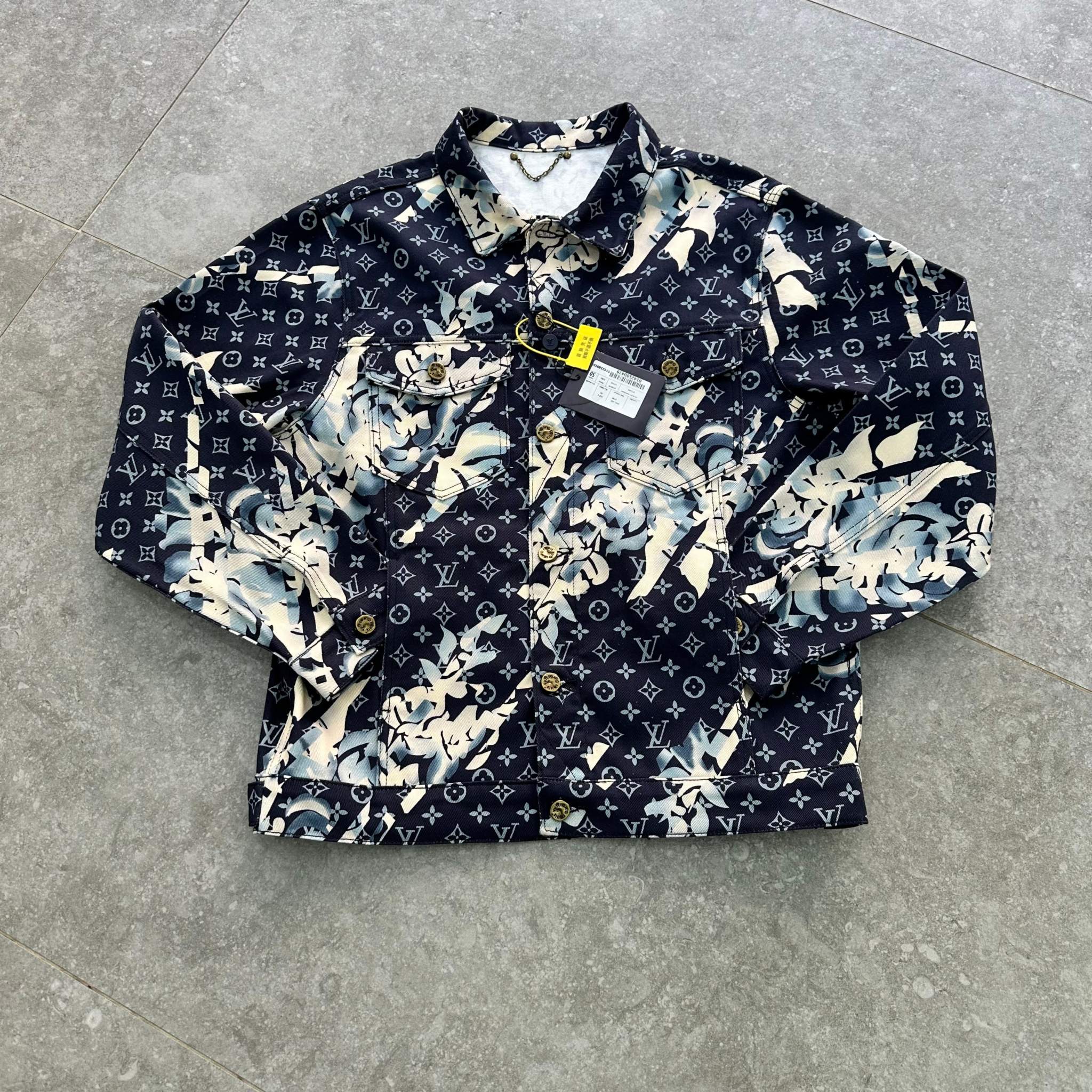 Louis V Monogram Printed Denim