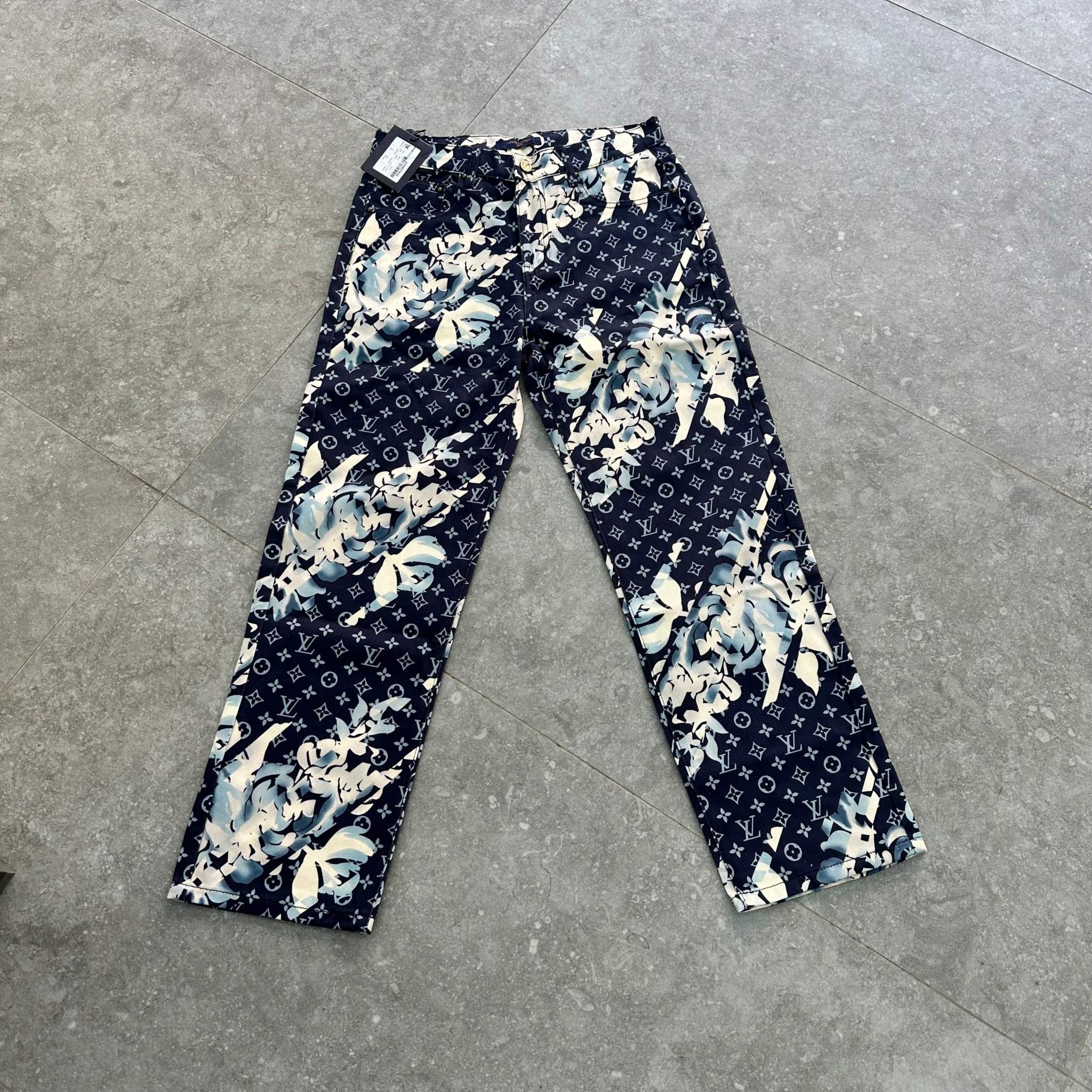 Louis V Monogram Printed Denim