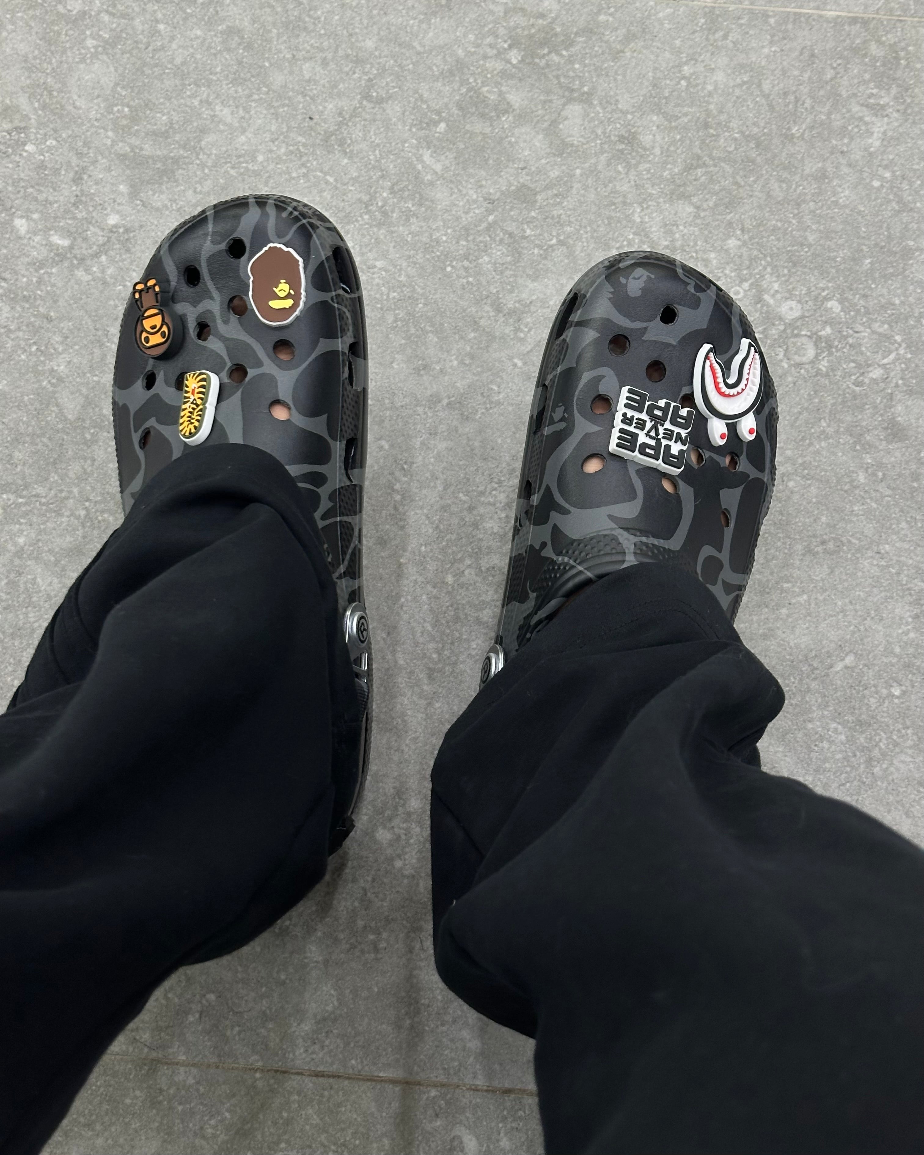 Crocs X A Bathing Ape ABC
Camo Black (Friends & Family)
