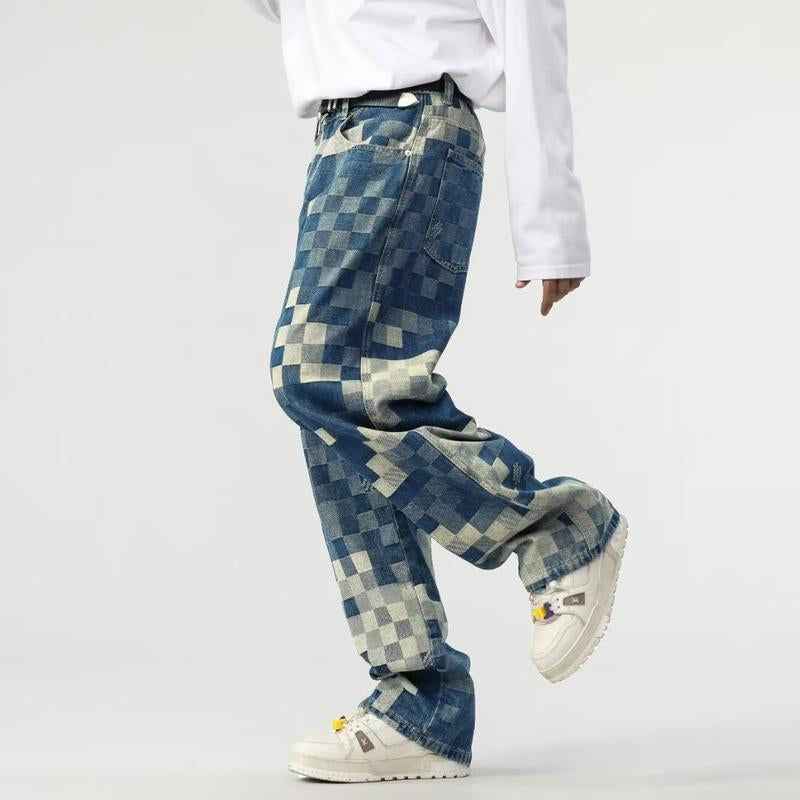 Louis V Damier Denim Skate Pants - MAGIC CITY