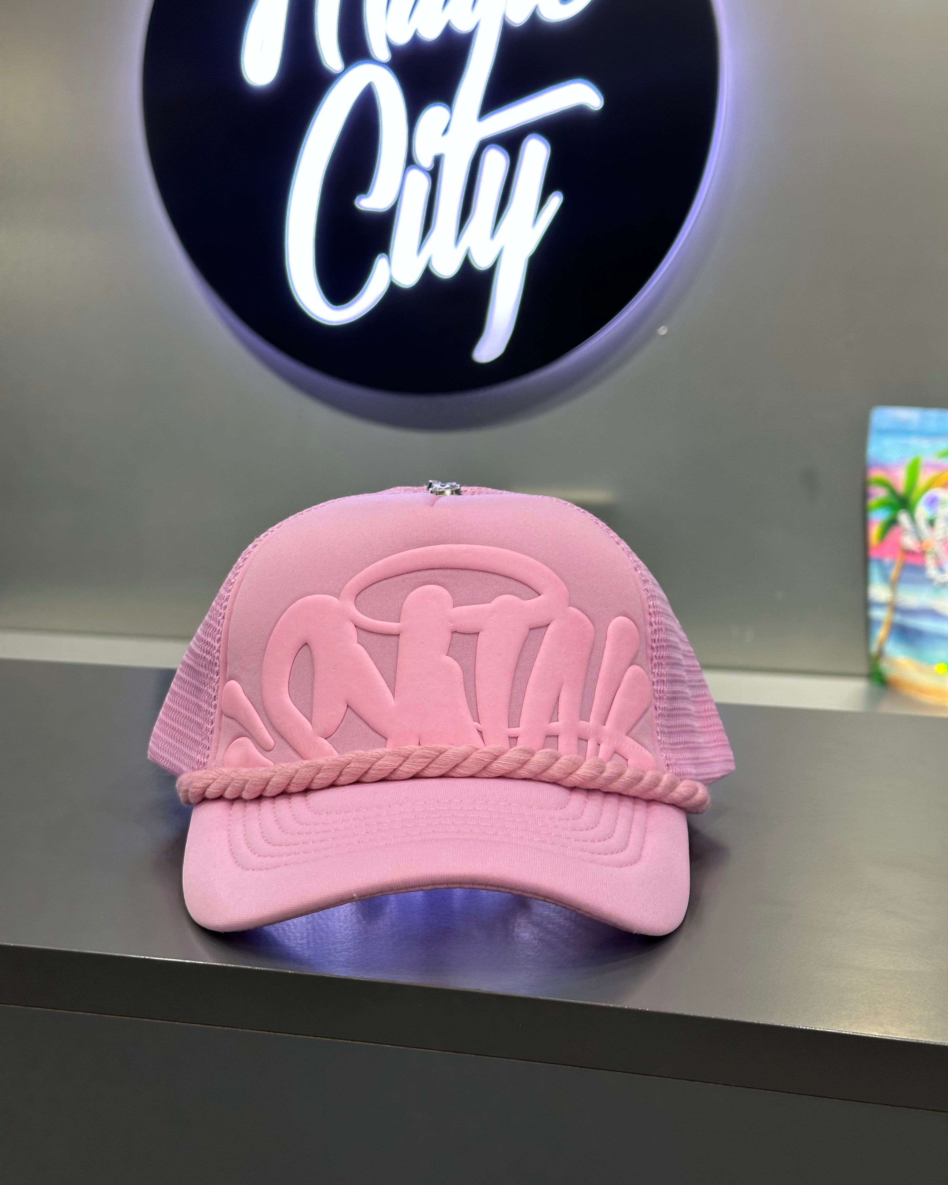 Syna World Rope Trucker Hat – Pink
